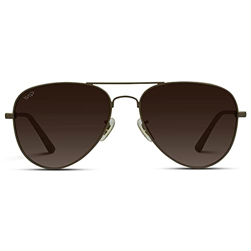 WearMe Pro - Polarized Pilot Style Classic Aviator Sunglasses