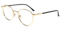 Retro Round Blue Light Blocking Glasses Metal Frame