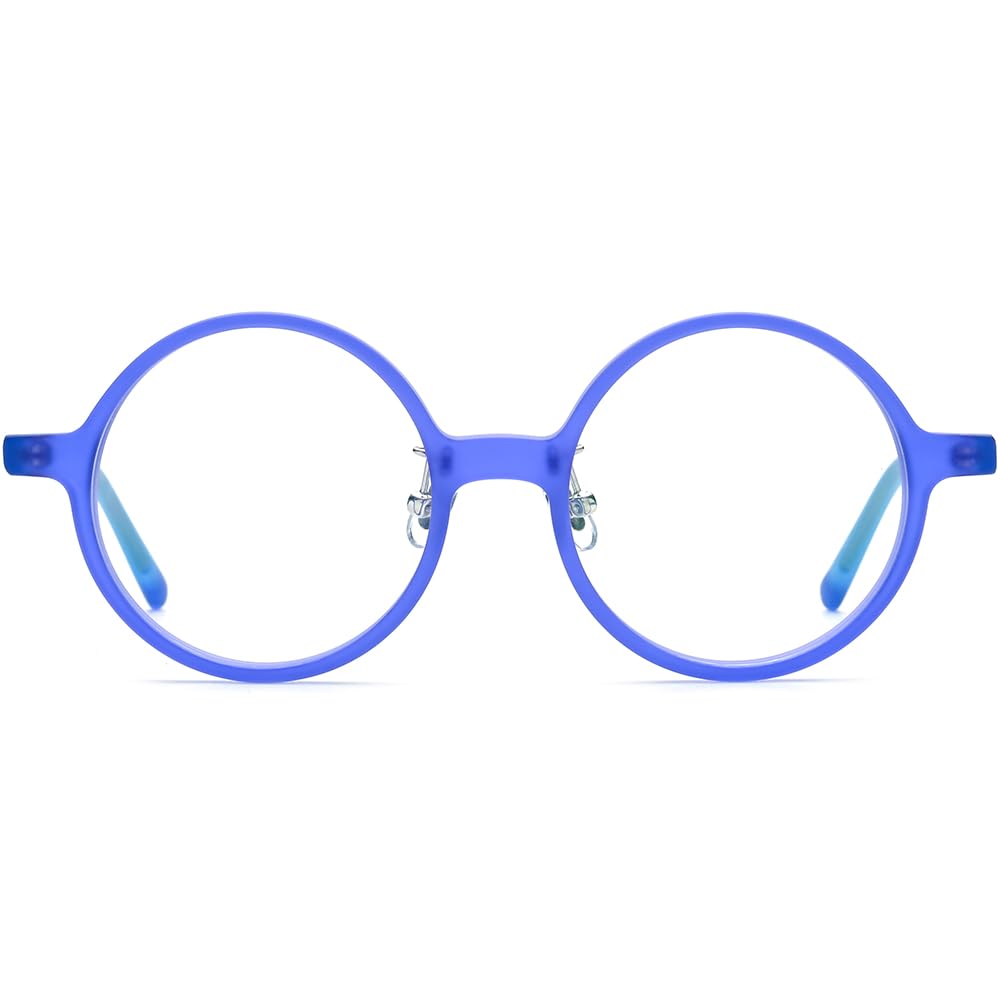 Vintage Round Acetate Glasses Frame Multicolor Optical Eyewear