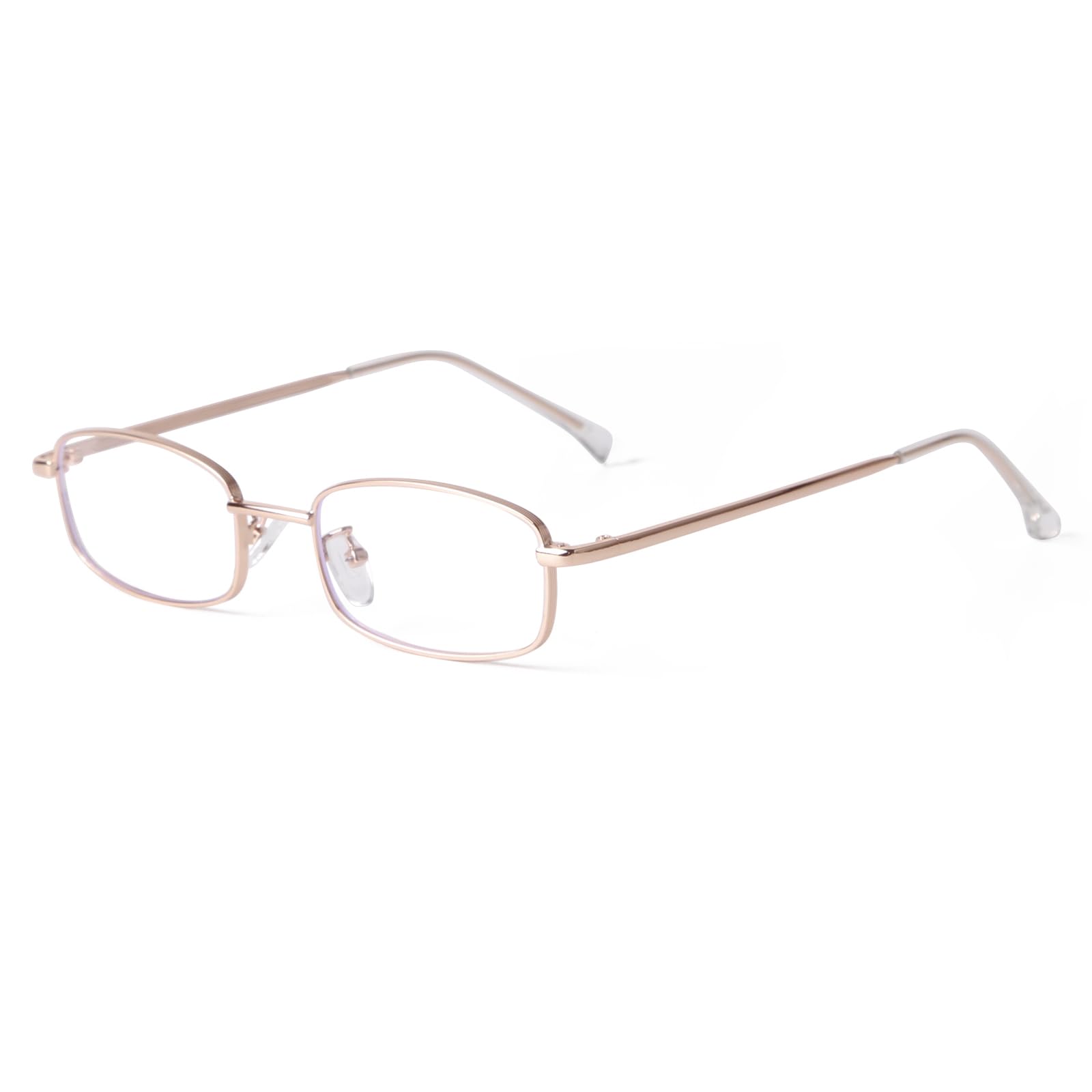 Y2K Rectangle Blue Light Glasses Metal Frame Unisex