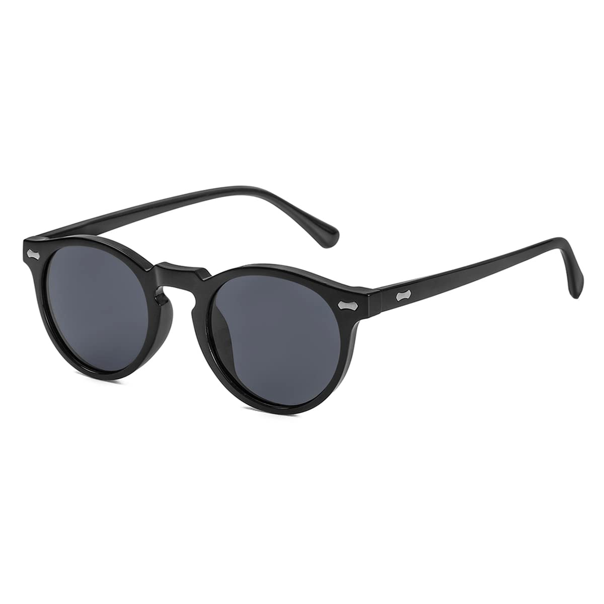Vintage Round Polarized Sunglasses UV400 Acetate Frame