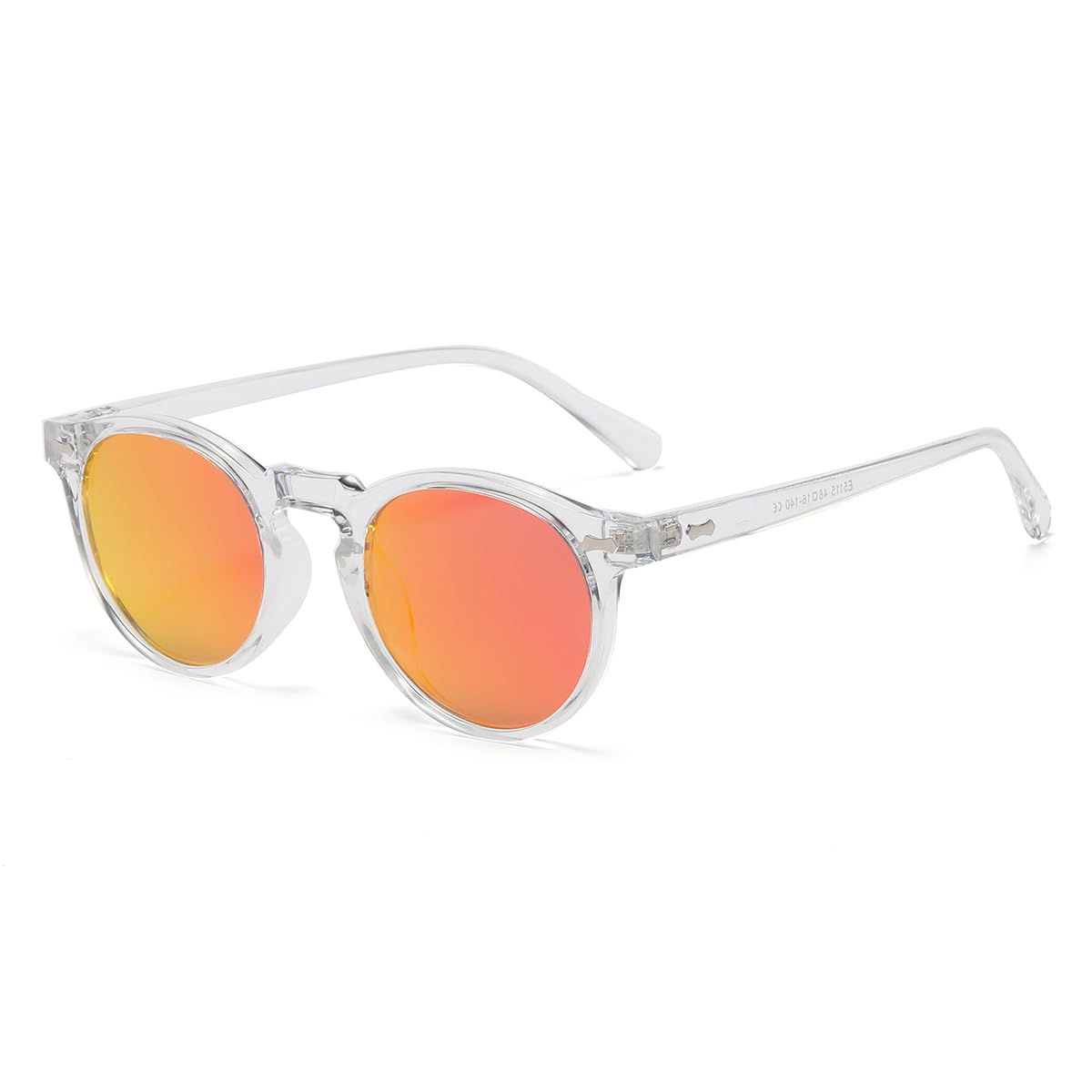 Vintage Round Polarized Sunglasses UV400 Acetate Frame