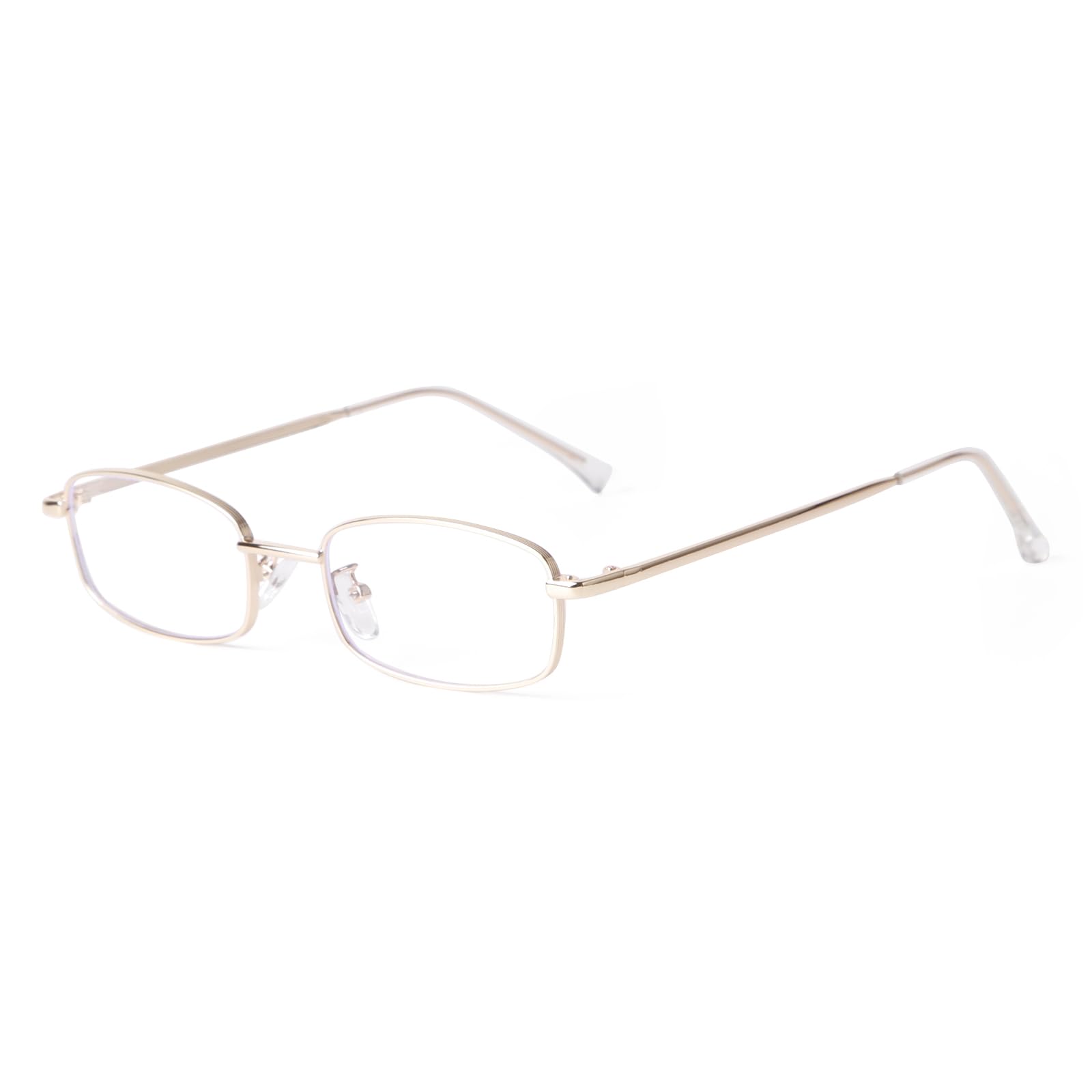 Y2K Rectangle Blue Light Glasses Metal Frame Unisex