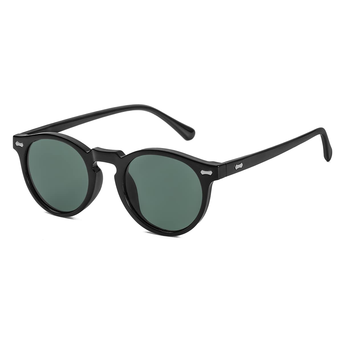Vintage Round Polarized Sunglasses UV400 Acetate Frame
