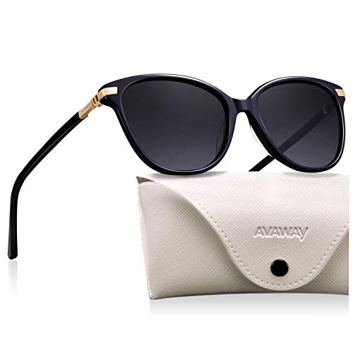 Cat Eye Polarized Sunglasses Acetate Frame UV400 Protection