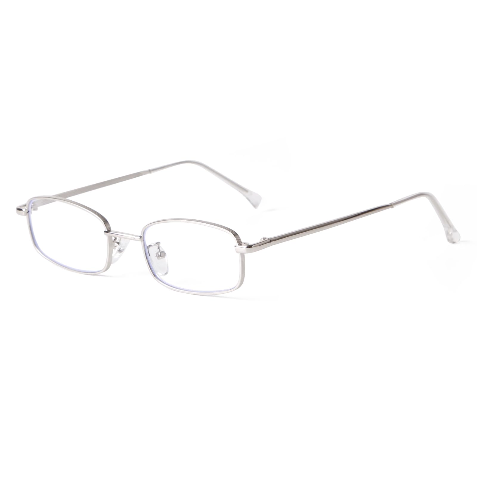 Y2K Rectangle Blue Light Glasses Metal Frame Unisex
