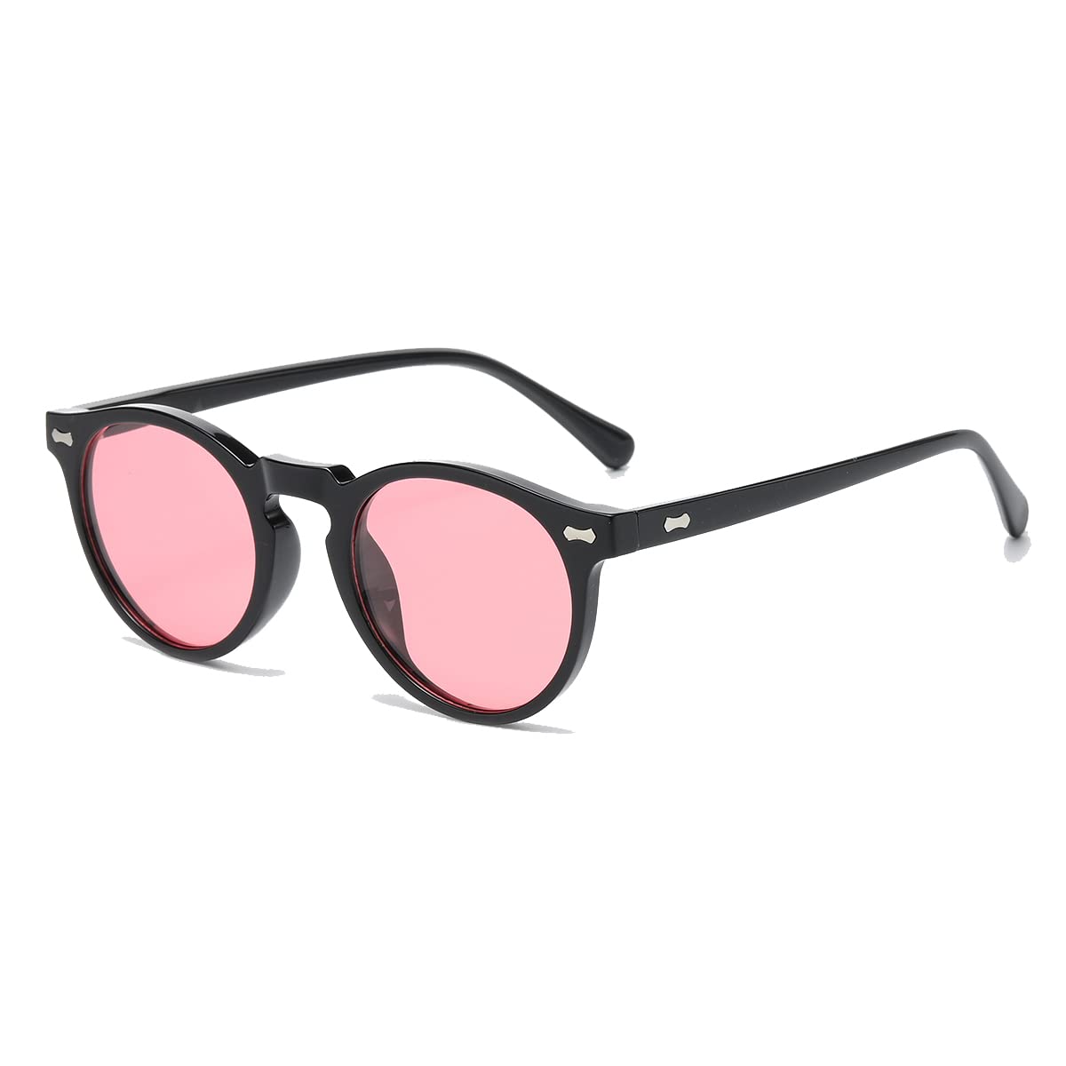 Vintage Round Polarized Sunglasses UV400 Acetate Frame