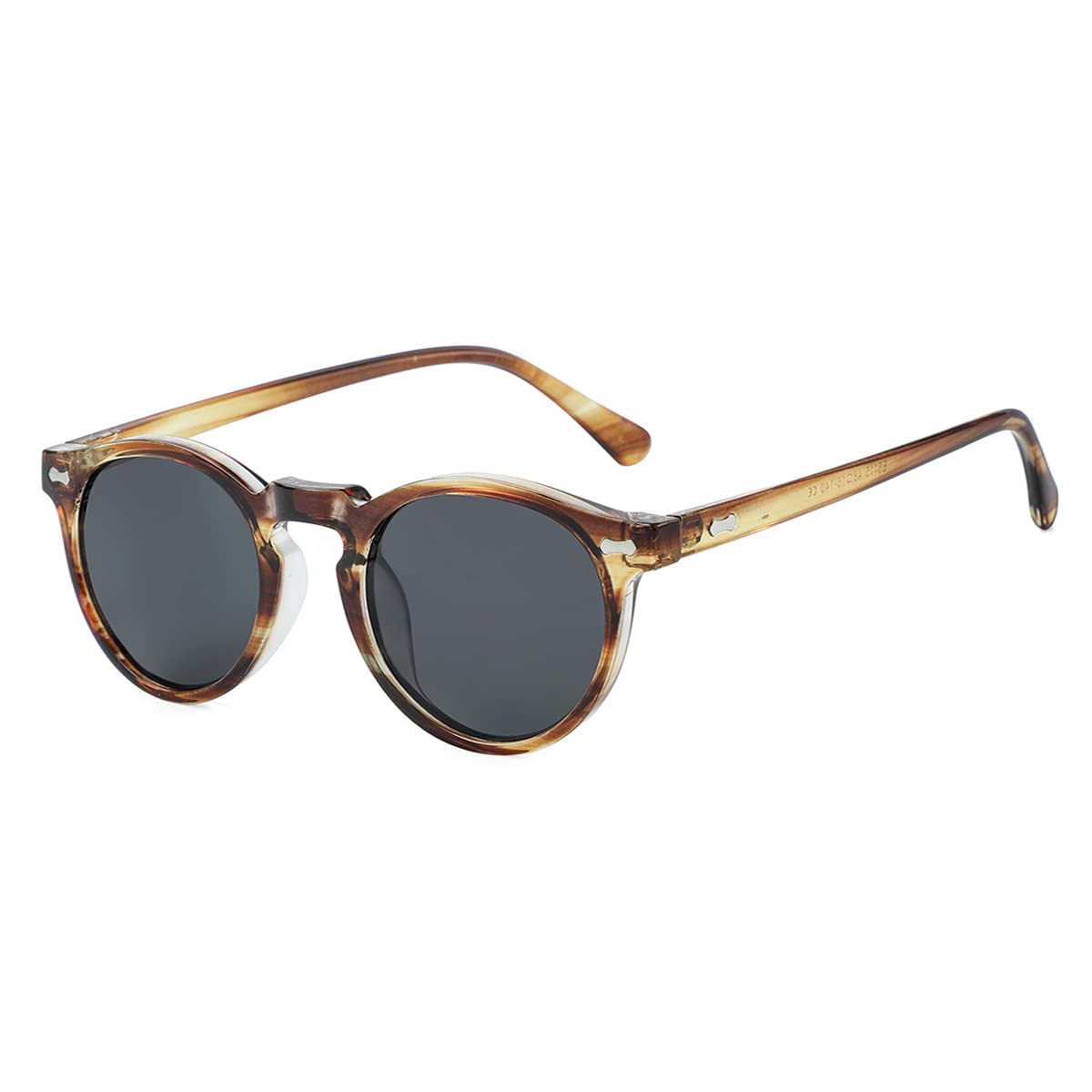 Vintage Round Polarized Sunglasses UV400 Acetate Frame