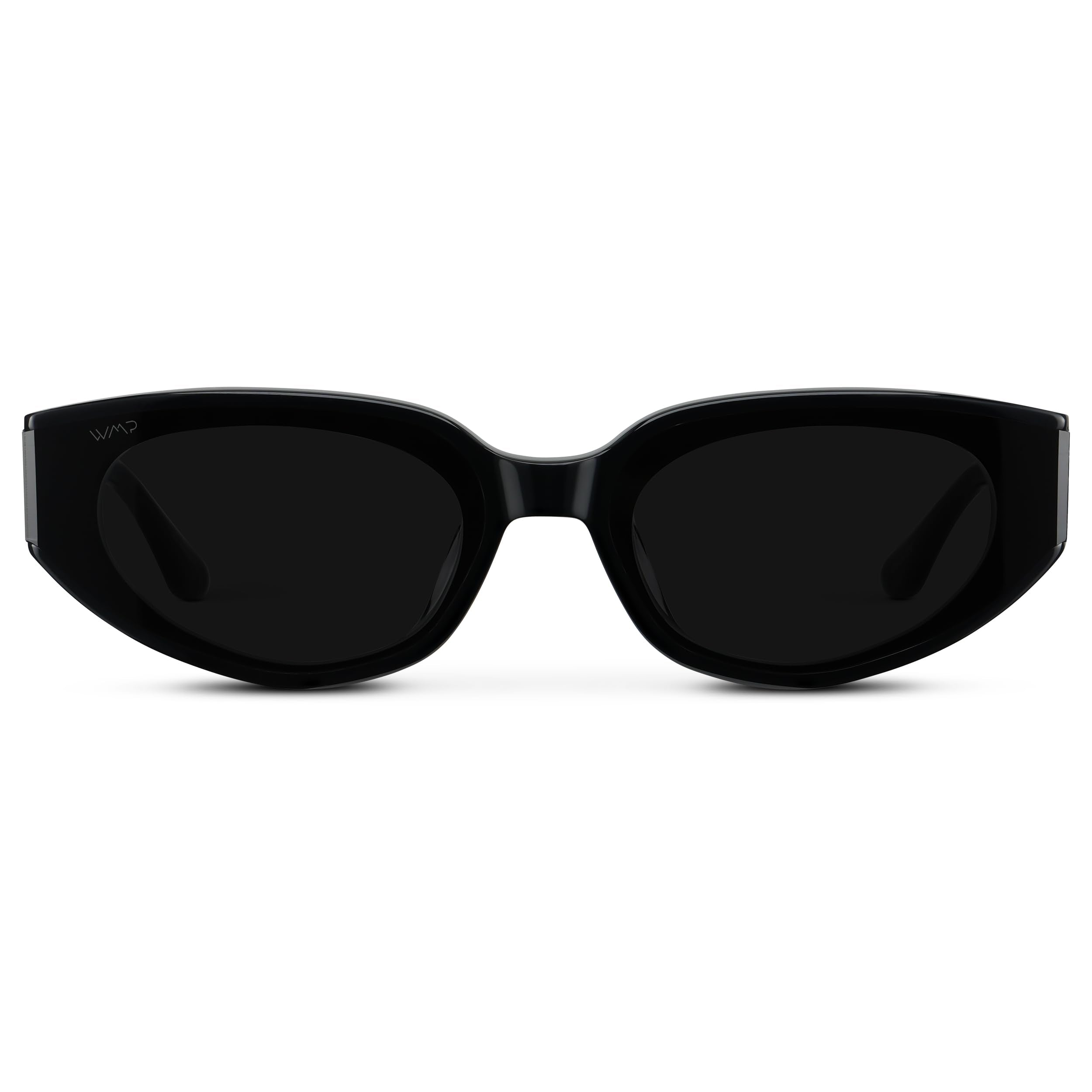 Narrow Cat Eye Sunglasses Acetate Frame Anti Reflective
