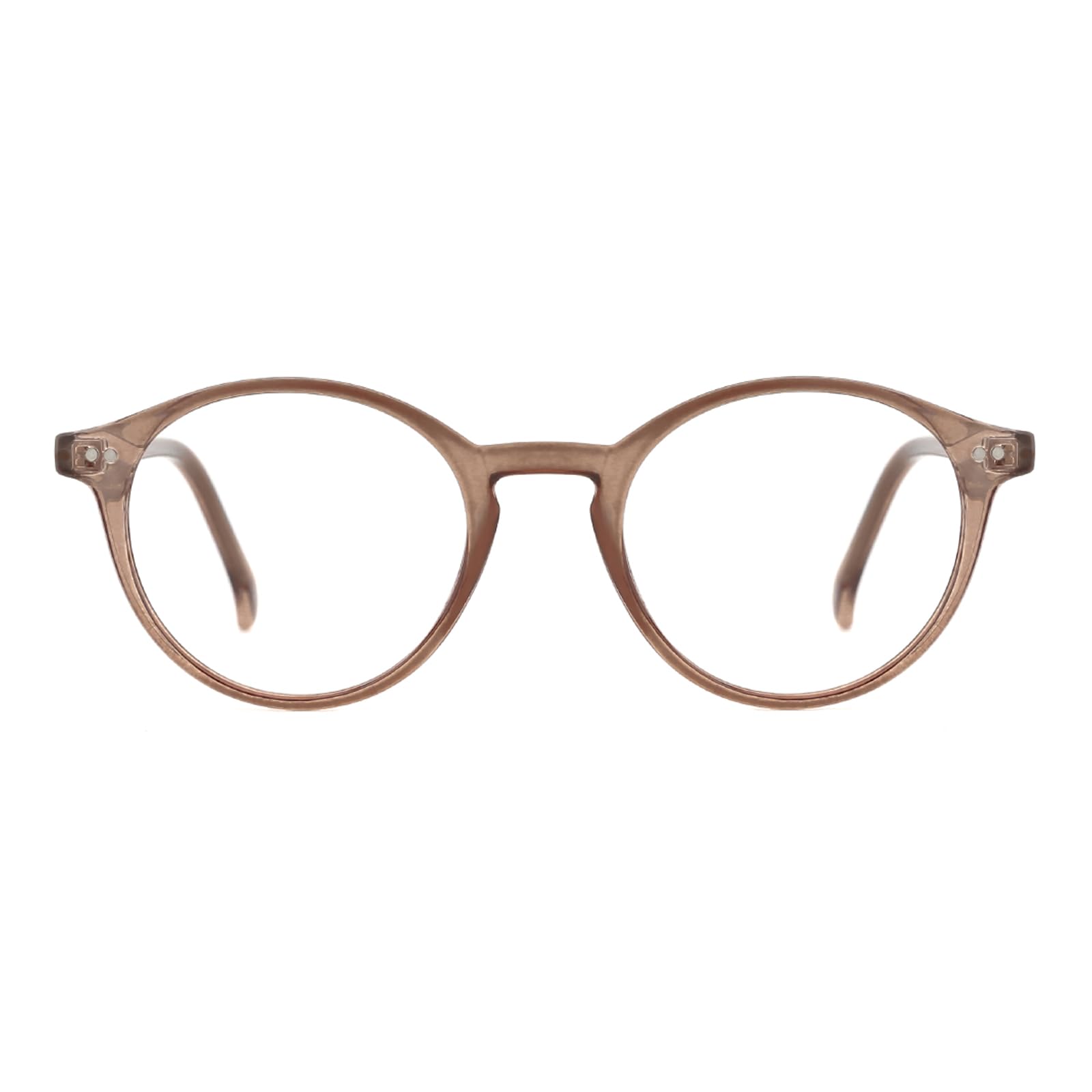 Vintage Round Blue Light Blocking Glasses Thick Rim Frame