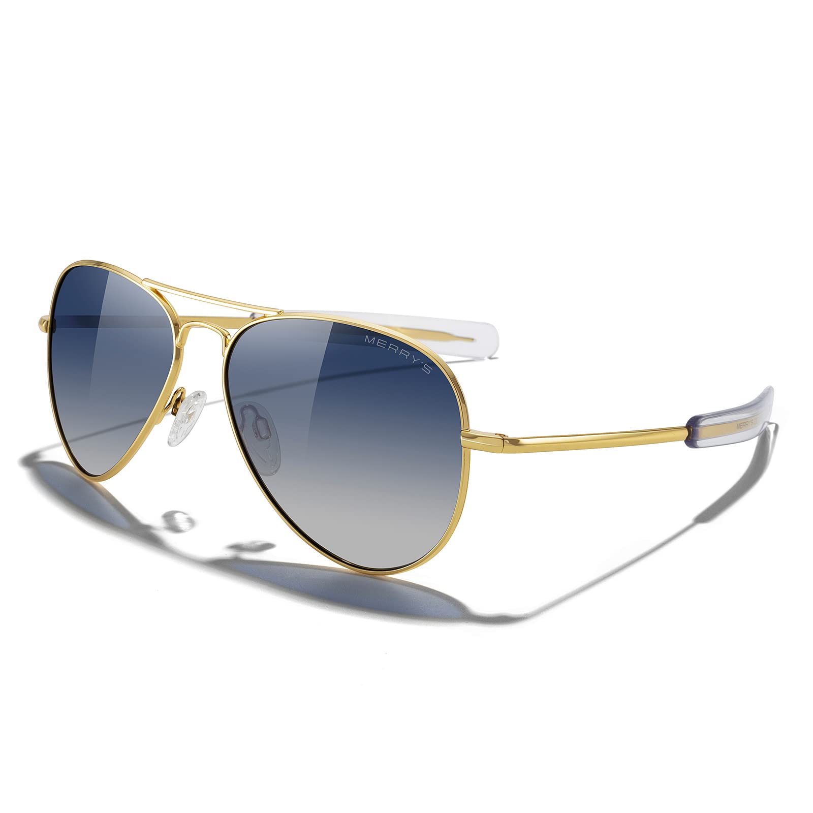 Classic Aviator Polarized Sunglasses Military Style Frame