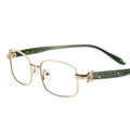 Square Blue Light Blocking Glasses Acetate Metal Frame