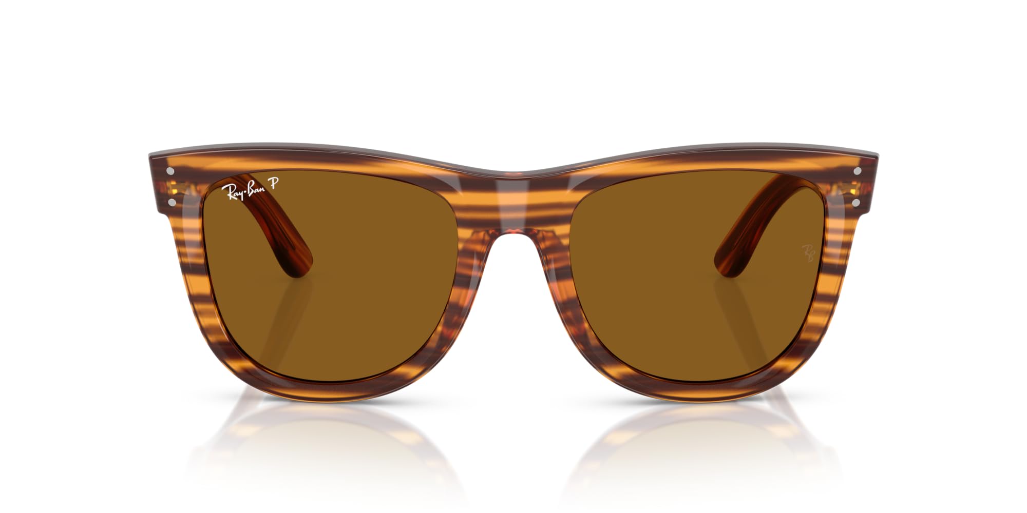 Square Wayfarer Sunglasses Low Bridge Fit UV Protection