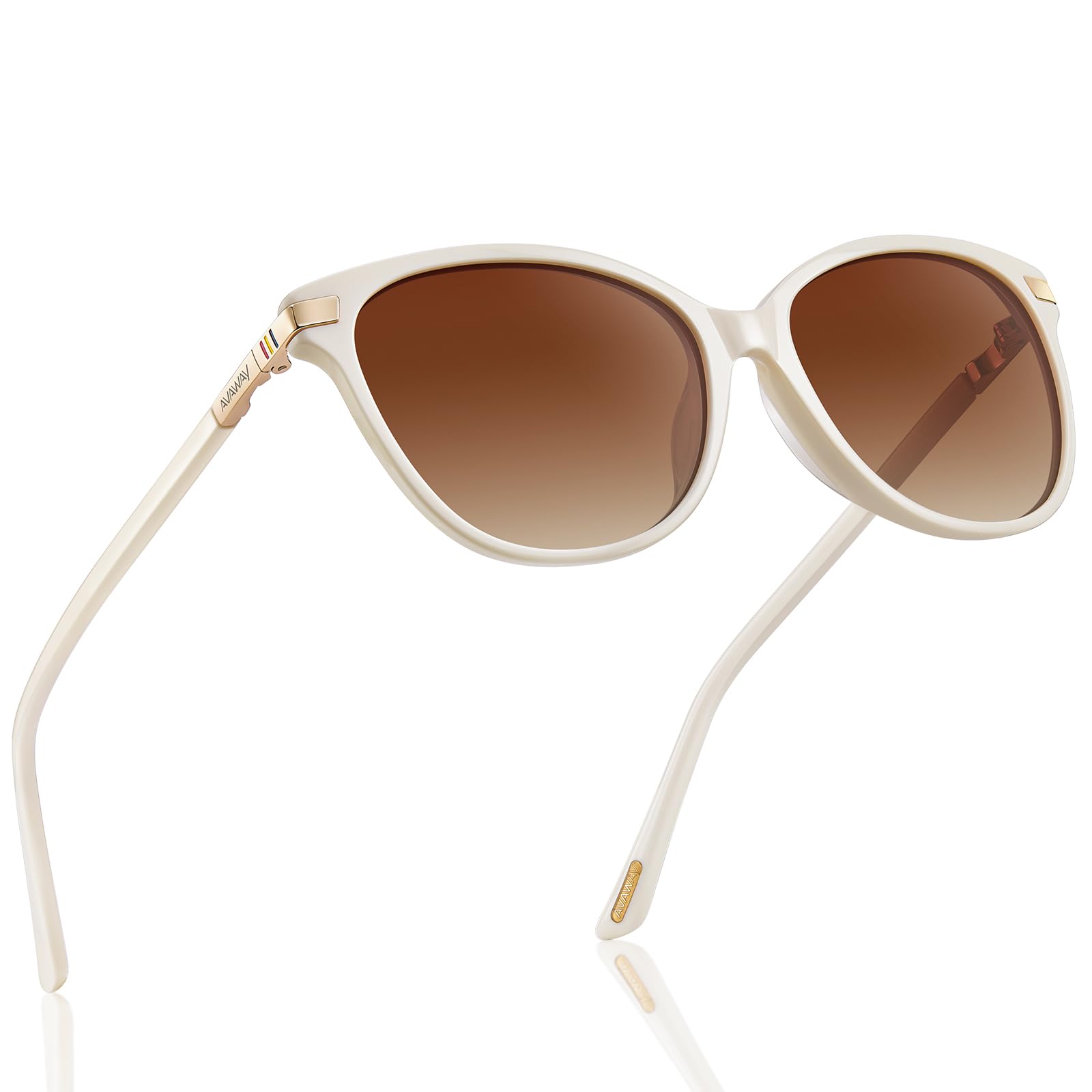 Cat Eye Polarized Sunglasses Acetate Frame UV400 Protection