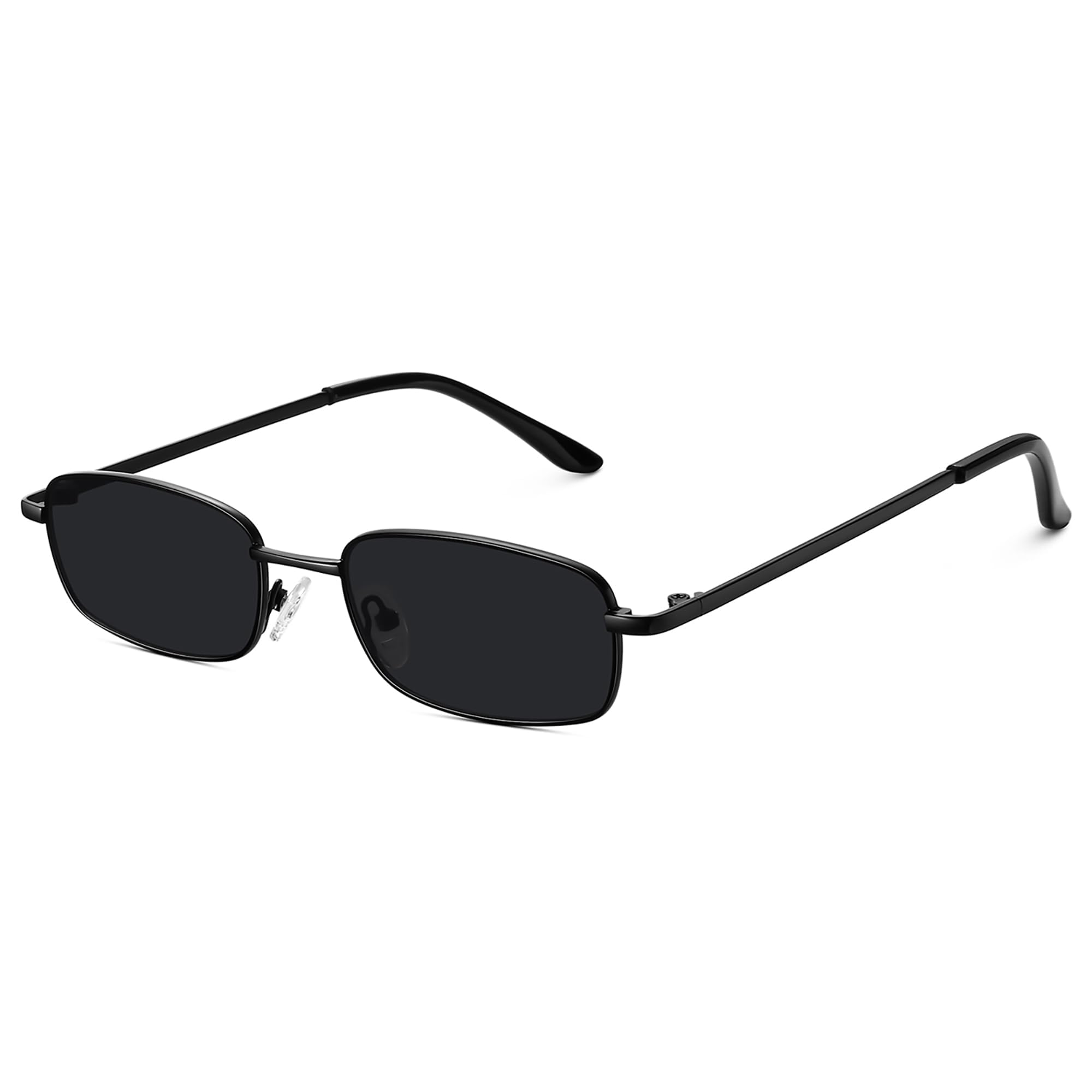 Retro Small Rectangle Sunglasses Narrow Frame UV400 Protection