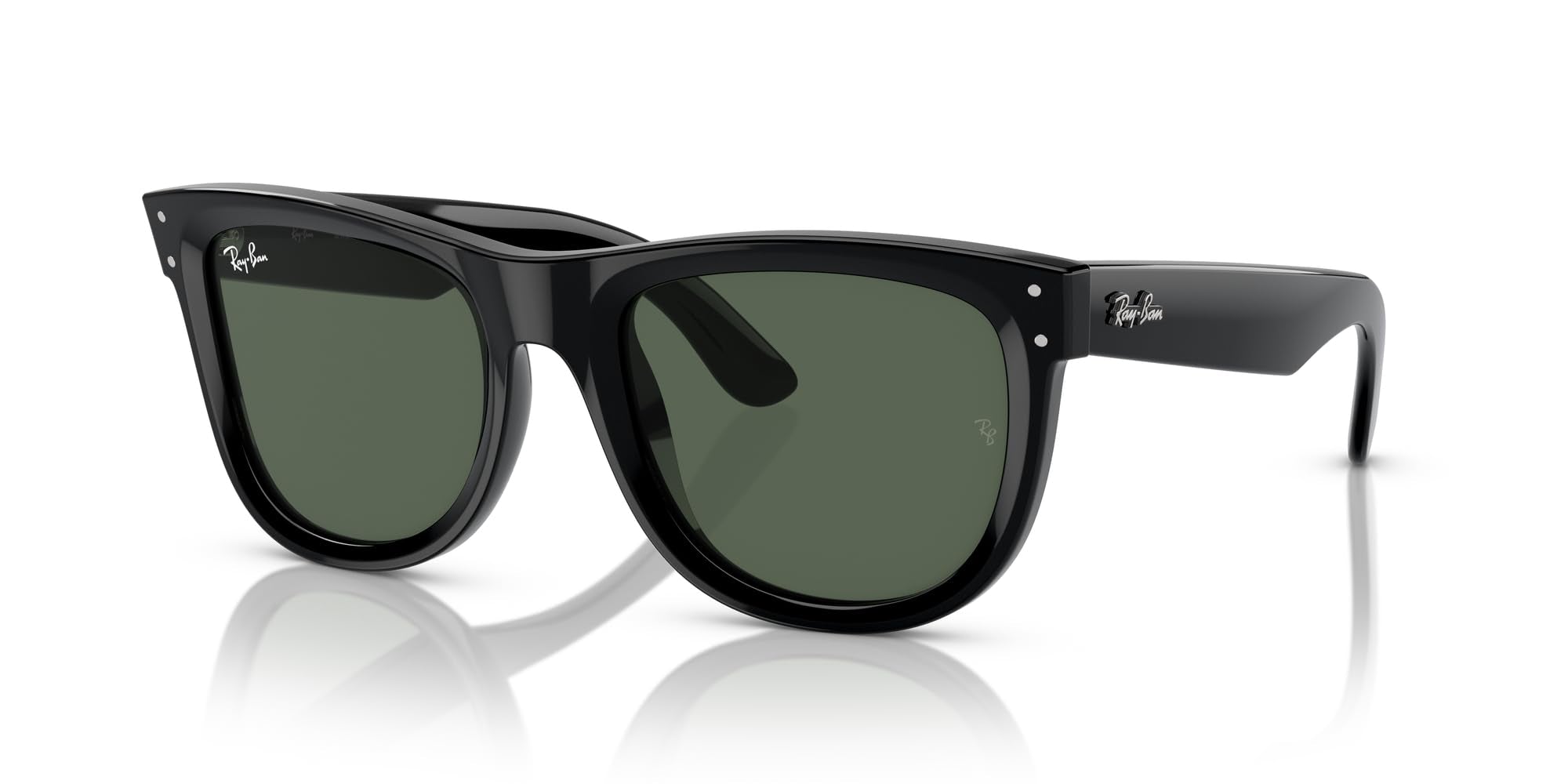 Square Wayfarer Sunglasses Low Bridge Fit UV Protection