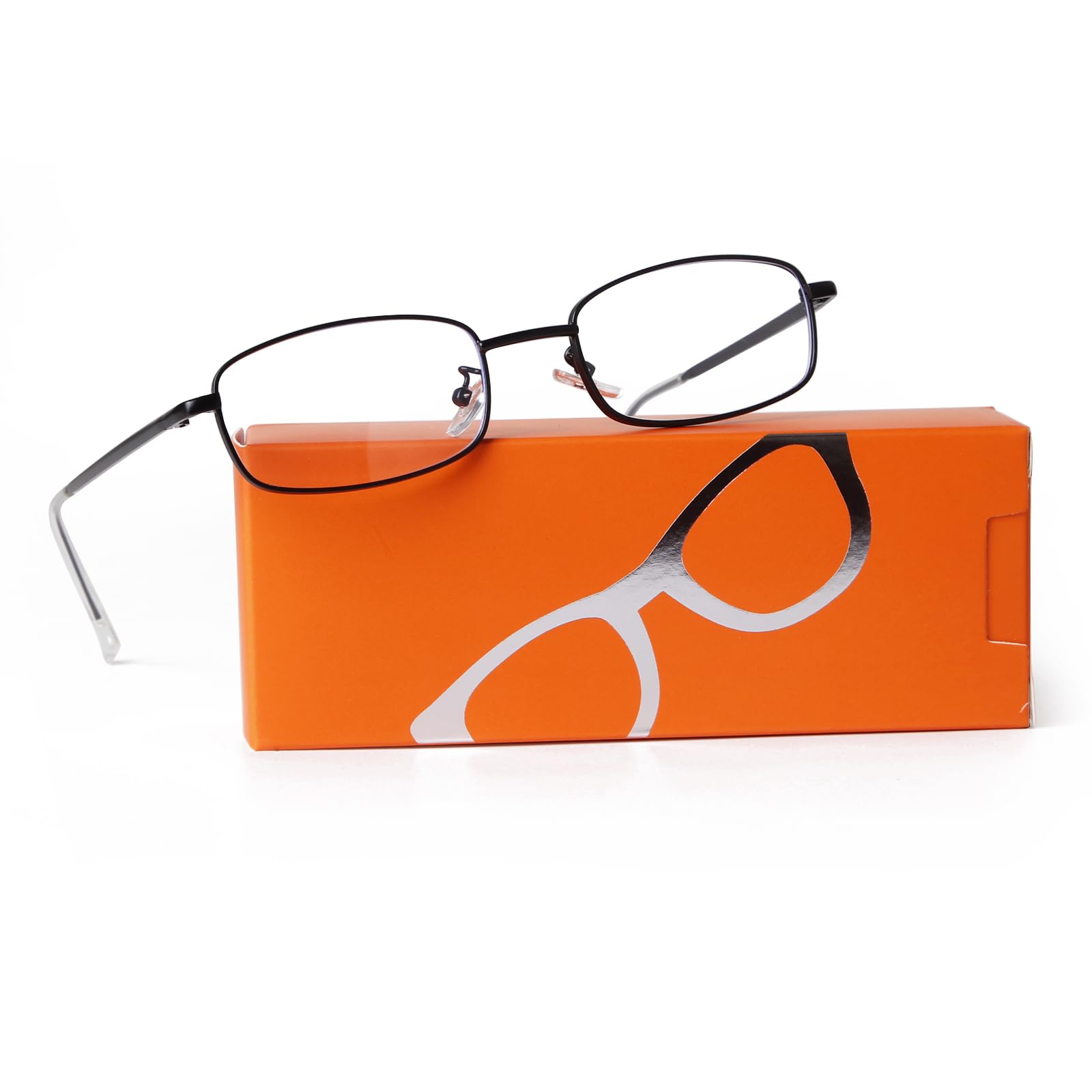 Y2K Rectangle Blue Light Glasses Metal Frame Unisex