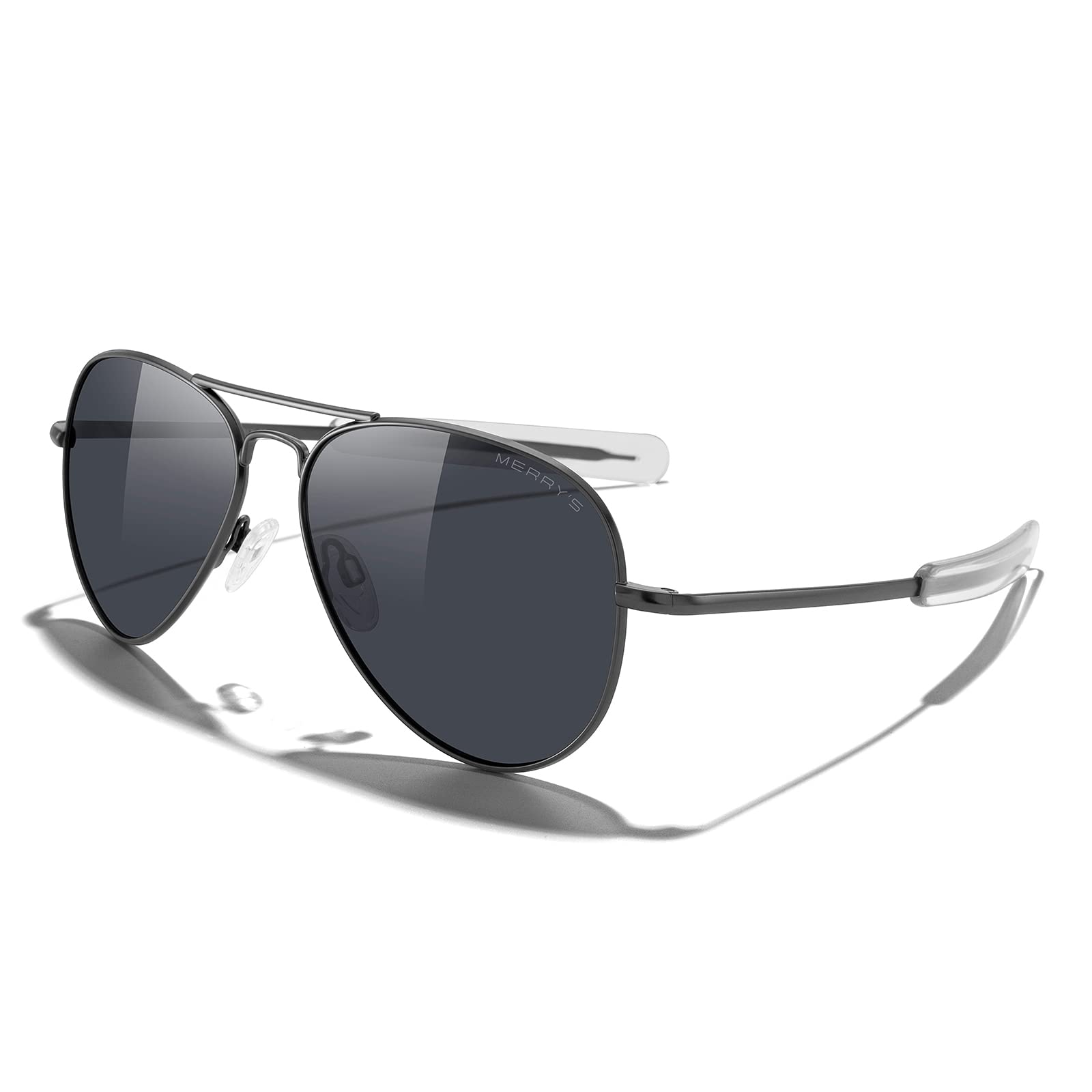 Classic Aviator Polarized Sunglasses Military Style Frame