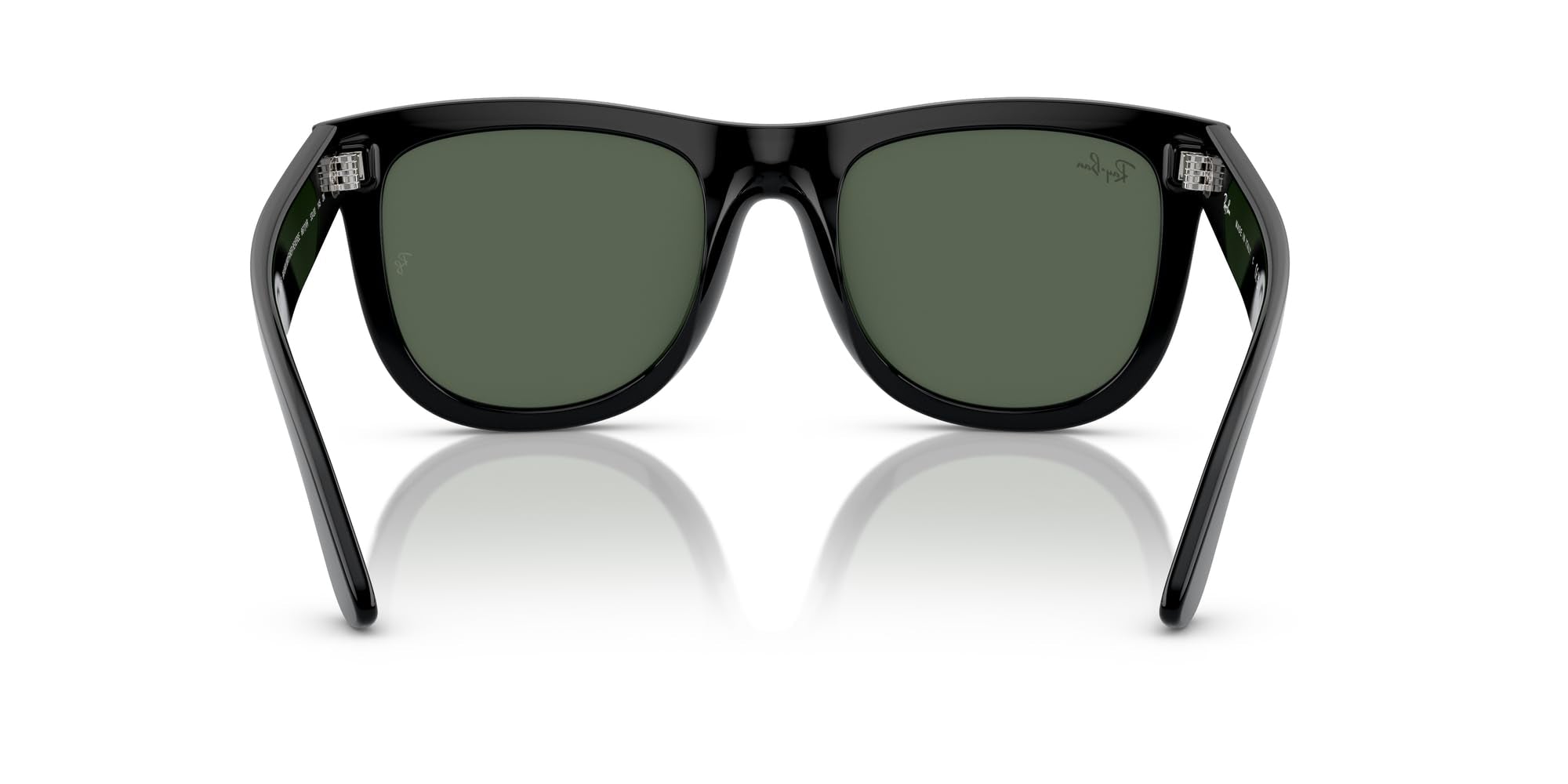 Square Wayfarer Sunglasses Low Bridge Fit UV Protection