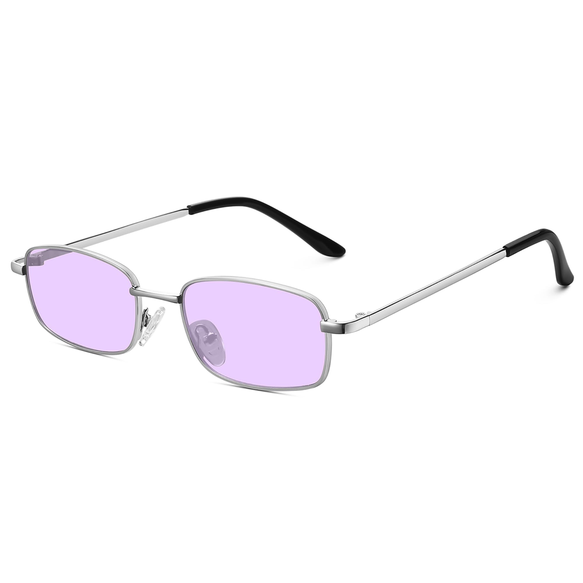 Retro Small Rectangle Sunglasses Narrow Frame UV400 Protection