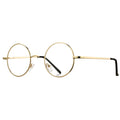 Retro Small Round Glasses Clear Lens Metal Frame
