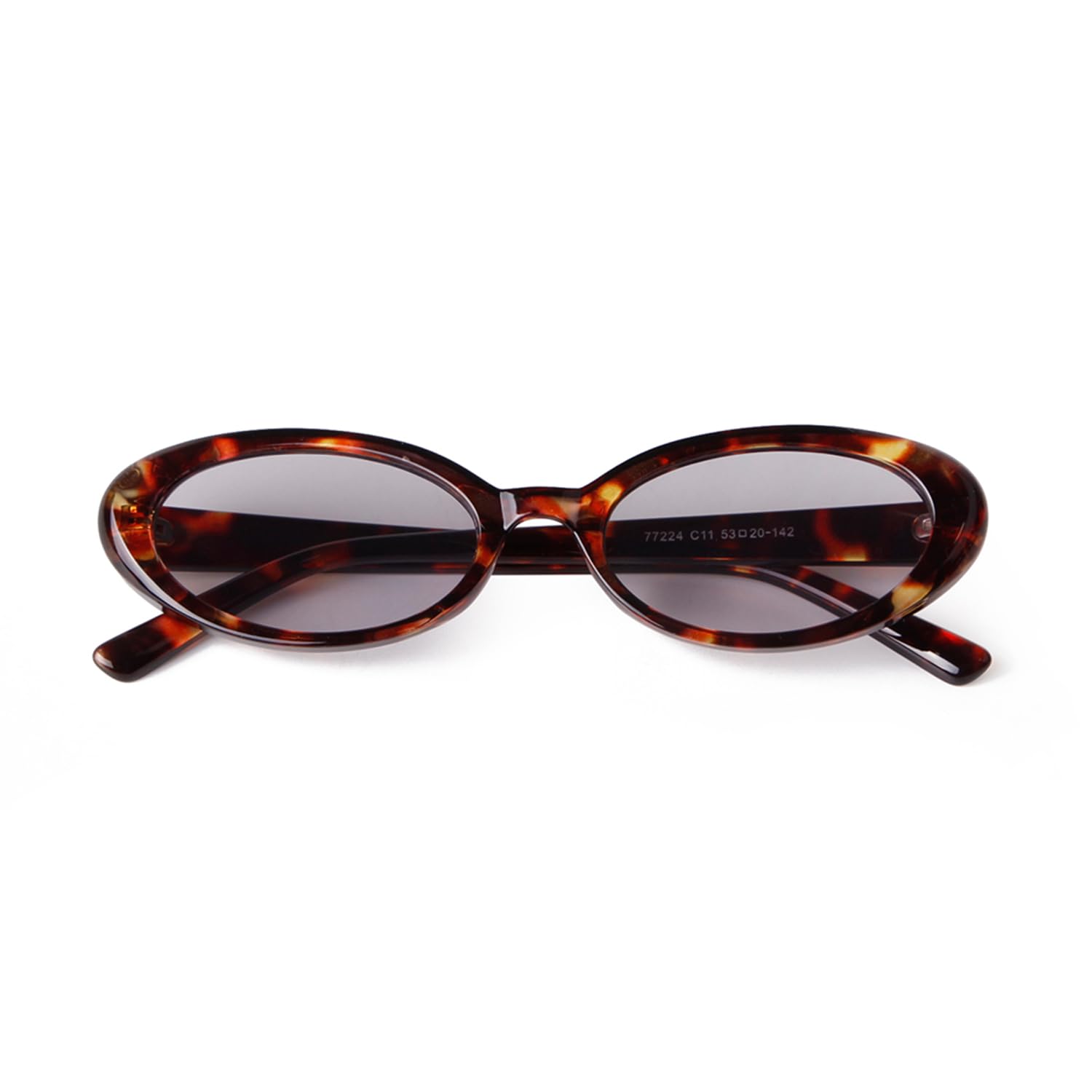 Laurinny 90s Sunglasses for Women Men Retro Small Oval Sunglasses