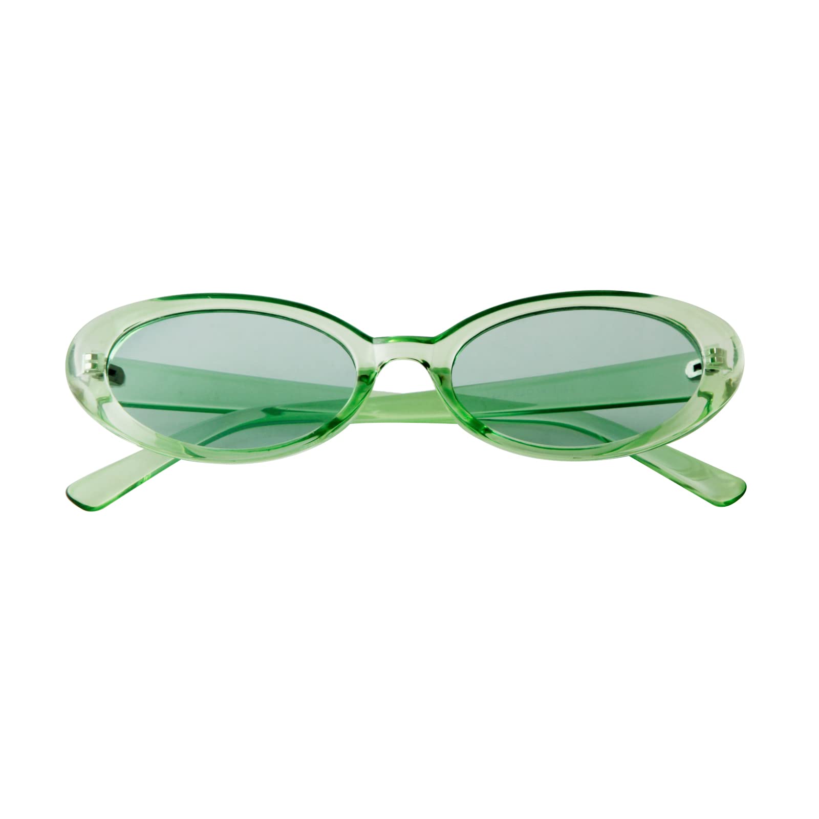 Laurinny 90s Sunglasses for Women Men Retro Small Oval Sunglasses