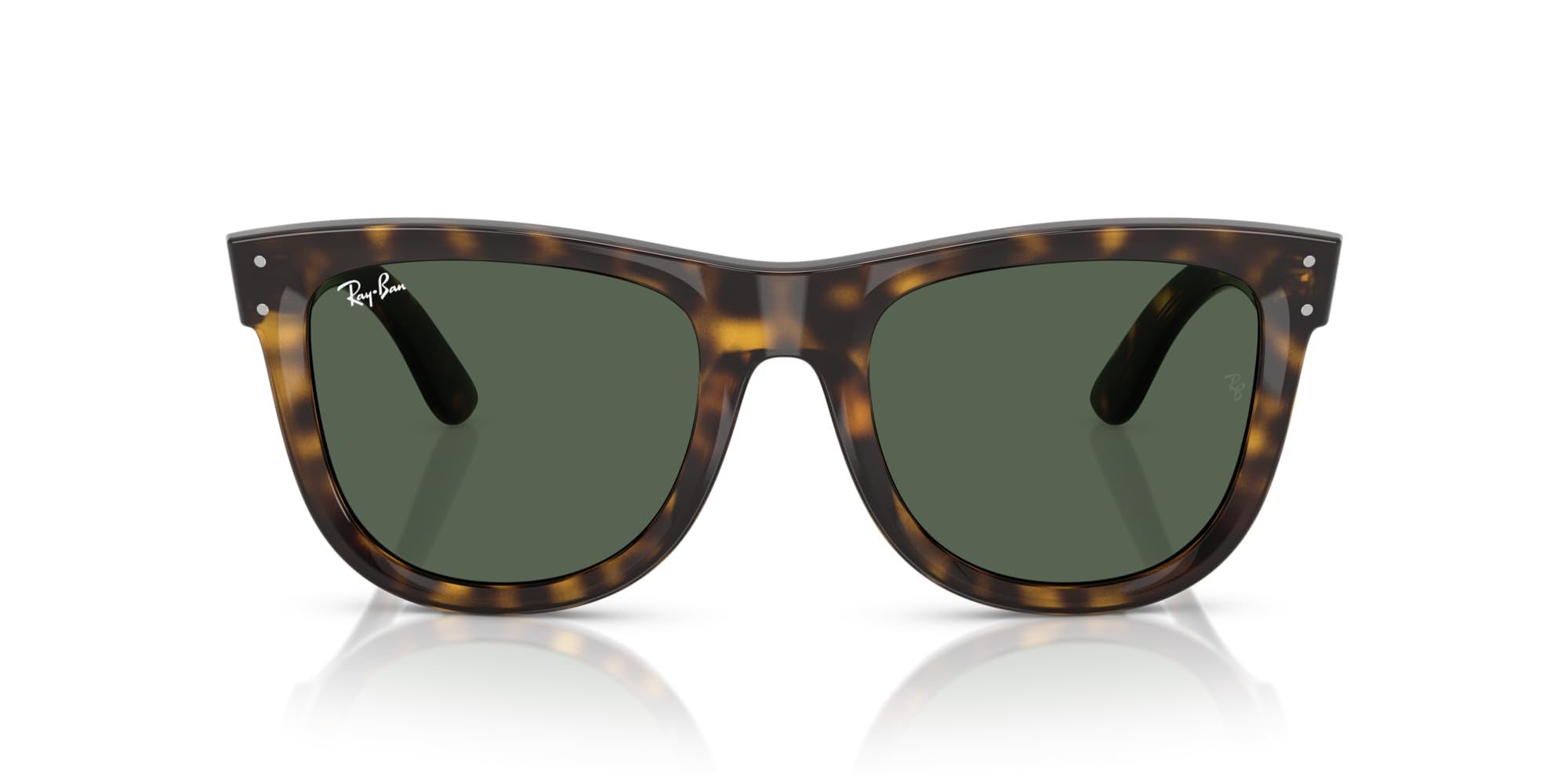 Square Wayfarer Sunglasses Low Bridge Fit UV Protection