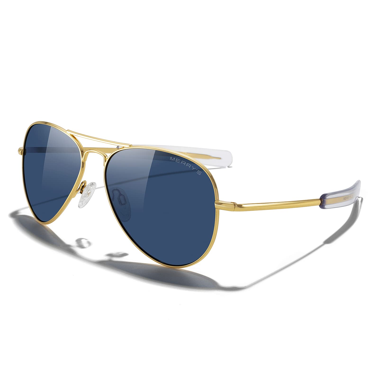 Classic Aviator Polarized Sunglasses Military Style Frame