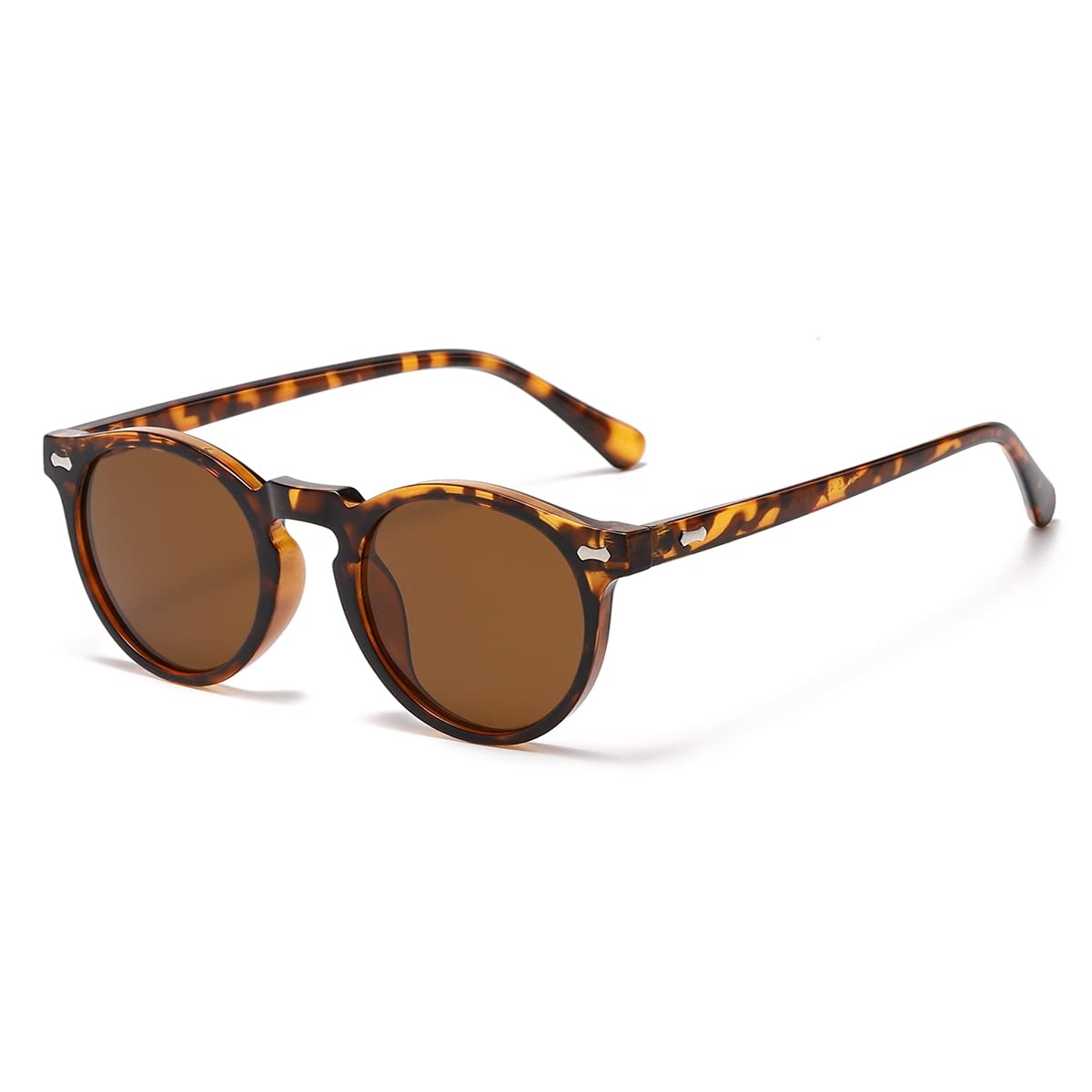Vintage Round Polarized Sunglasses UV400 Acetate Frame