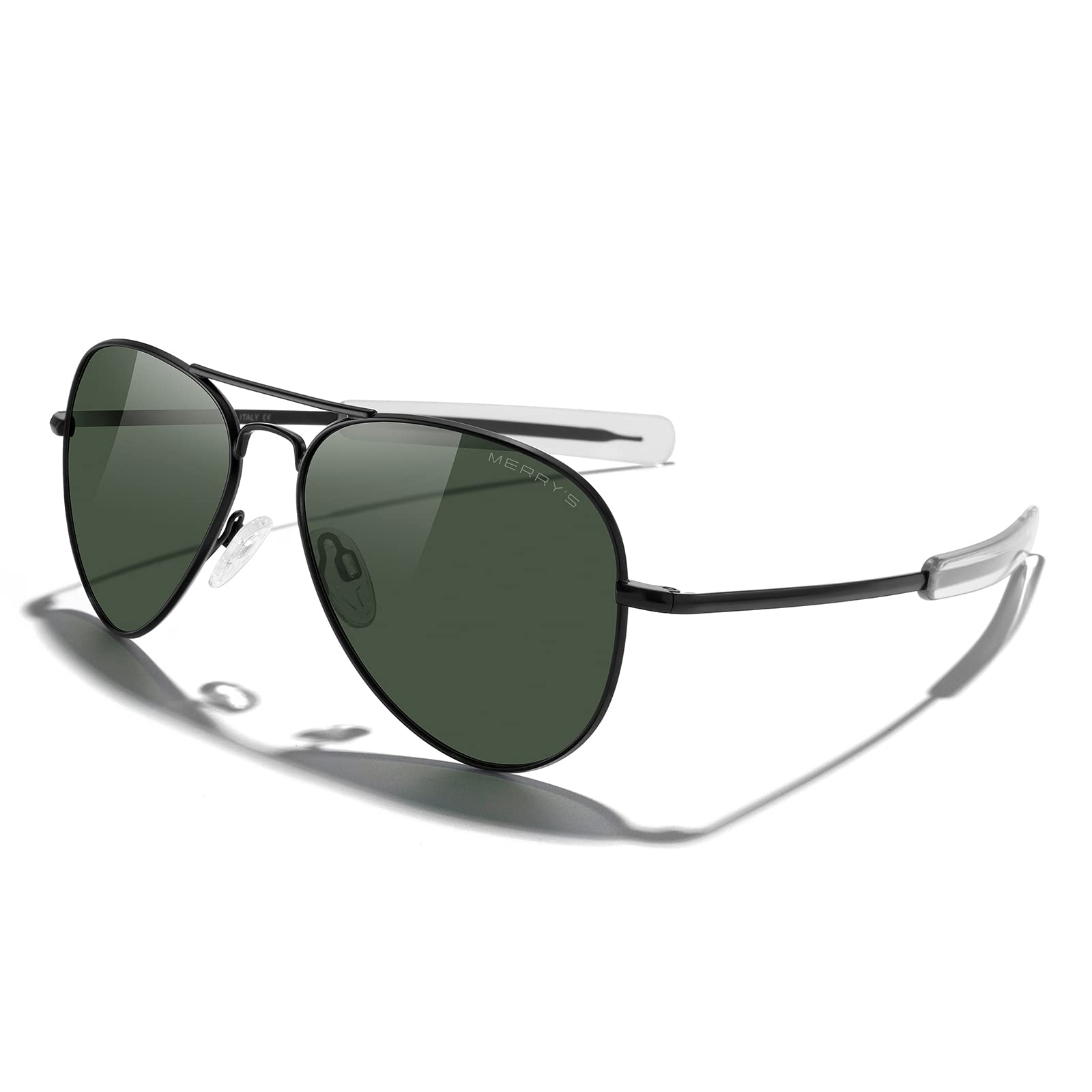 Classic Aviator Polarized Sunglasses Military Style Frame