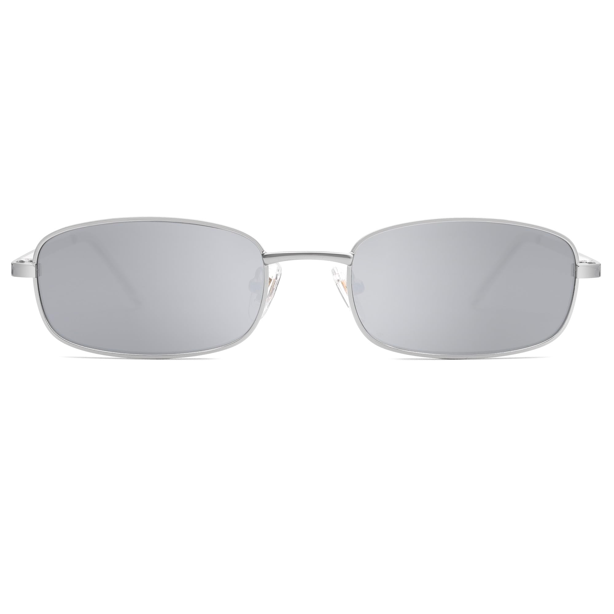 Y2K Retro Rectangle Sunglasses Narrow Thin Frame