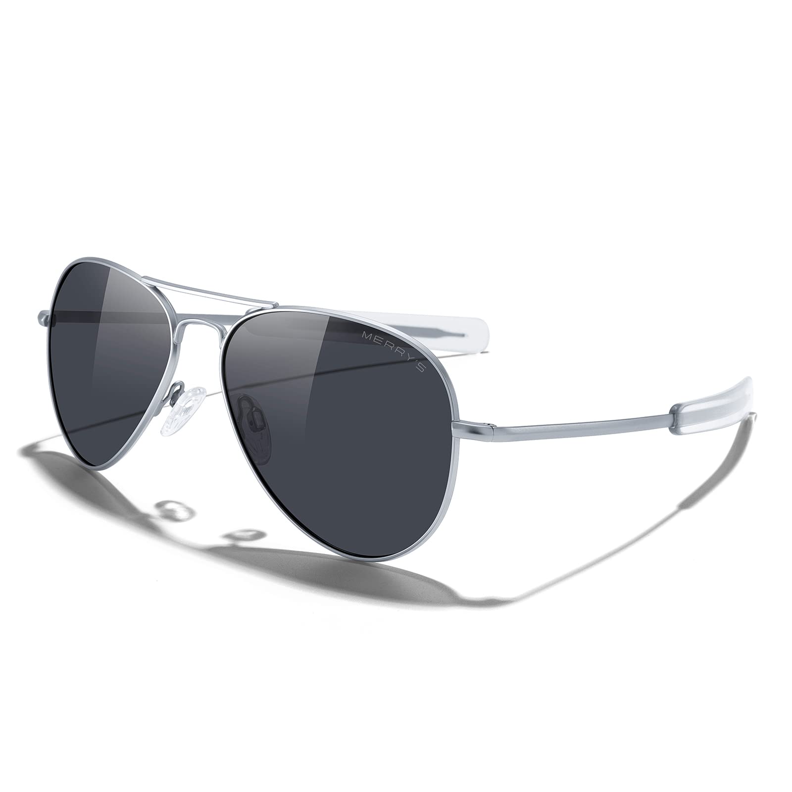 Classic Aviator Polarized Sunglasses Military Style Frame