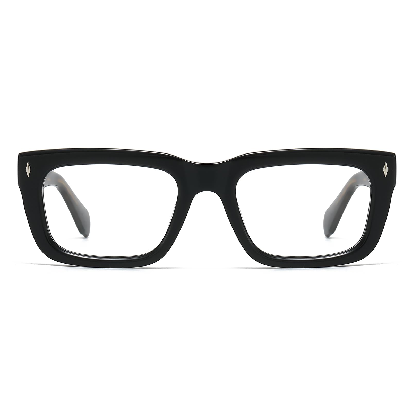 Retro Rectangle Acetate Glasses Frame Thick Optical Eyewear