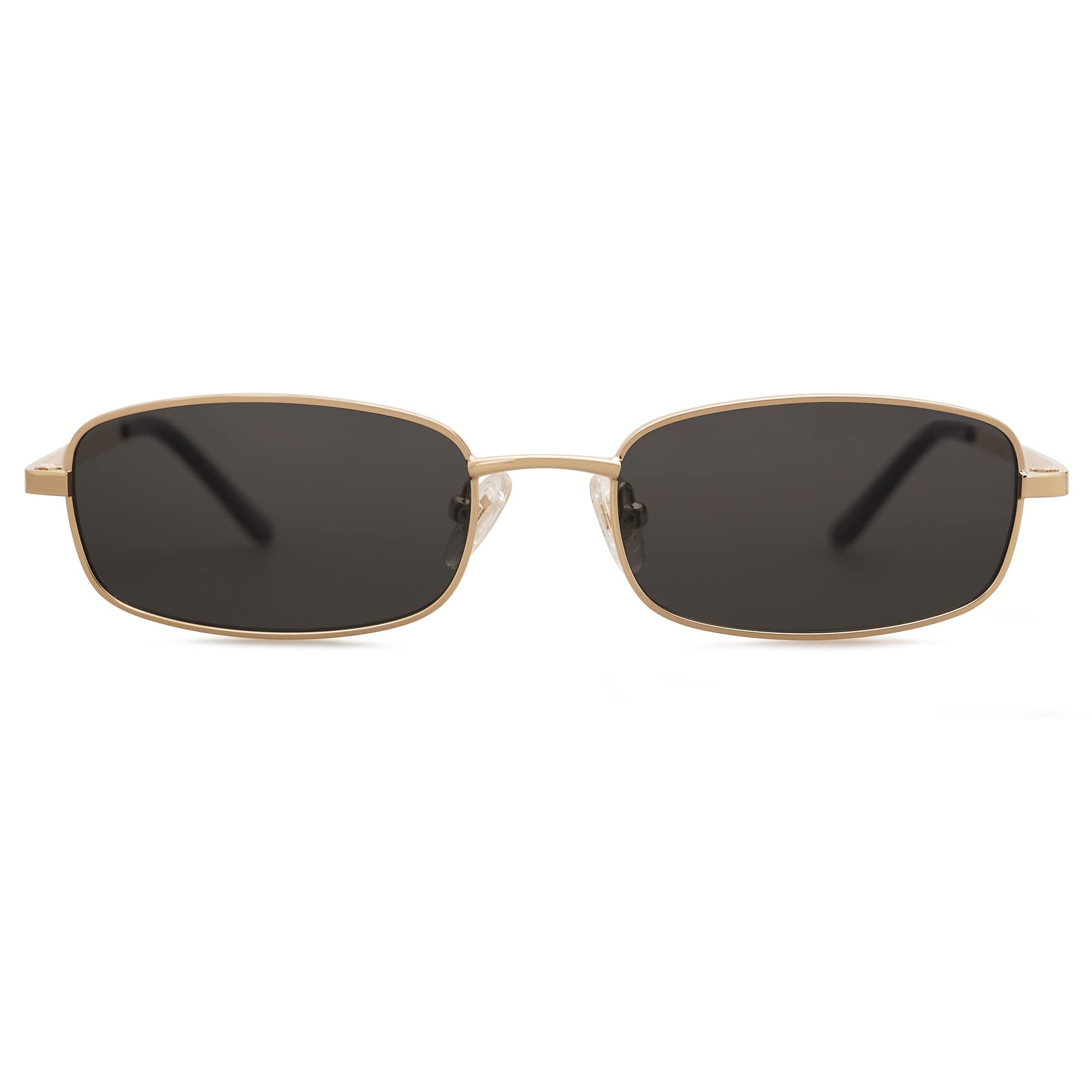 Y2K Retro Rectangle Sunglasses Narrow Thin Frame