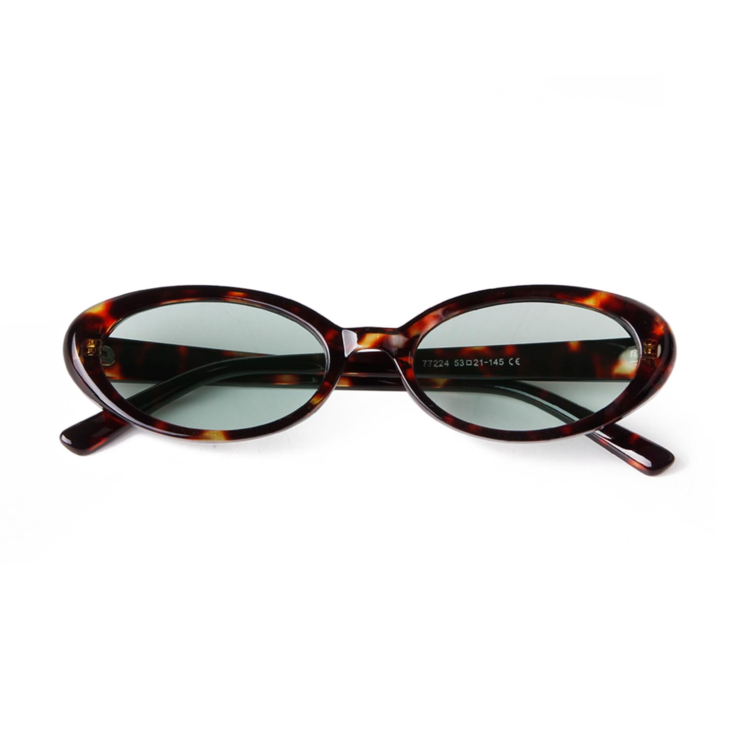 Laurinny 90s Sunglasses for Women Men Retro Small Oval Sunglasses
