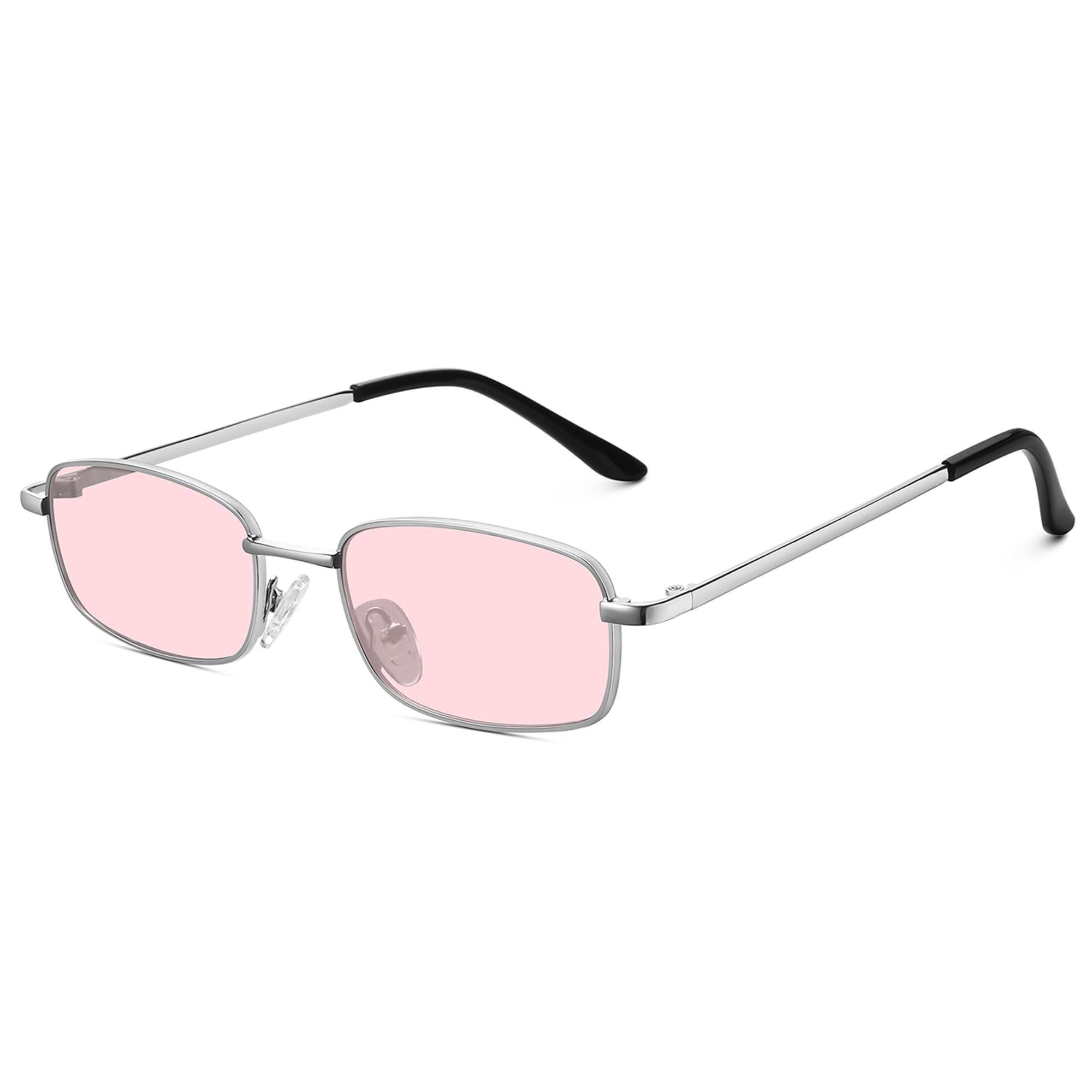 Retro Small Rectangle Sunglasses Narrow Frame UV400 Protection