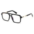 Retro Aviator Blue Light Glasses Square Frame Computer Use