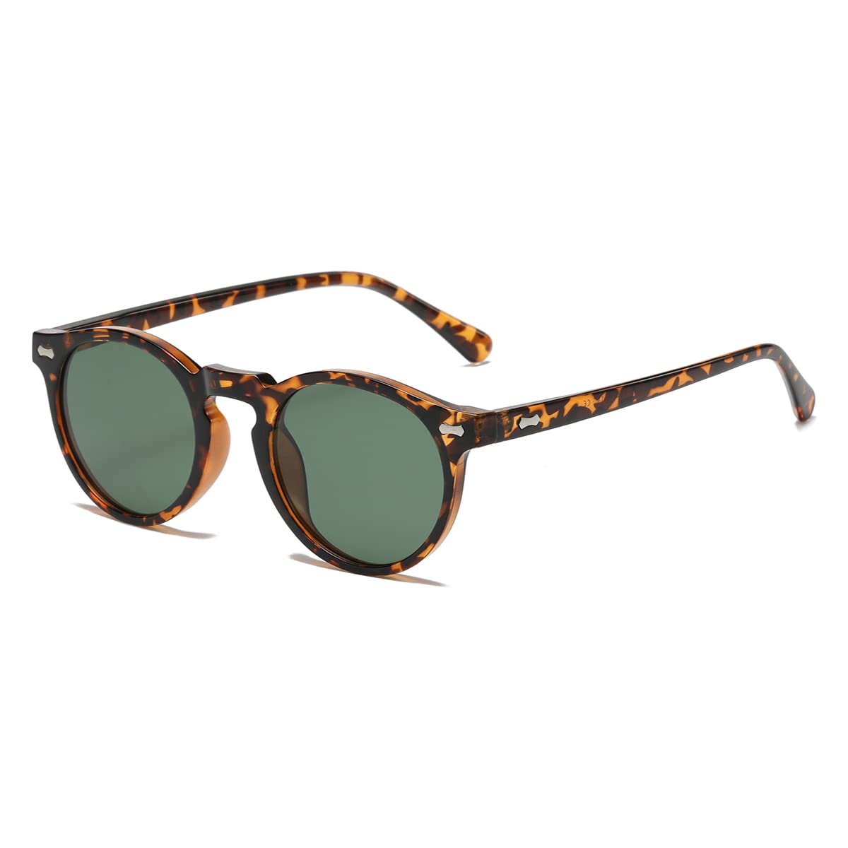Vintage Round Polarized Sunglasses UV400 Acetate Frame