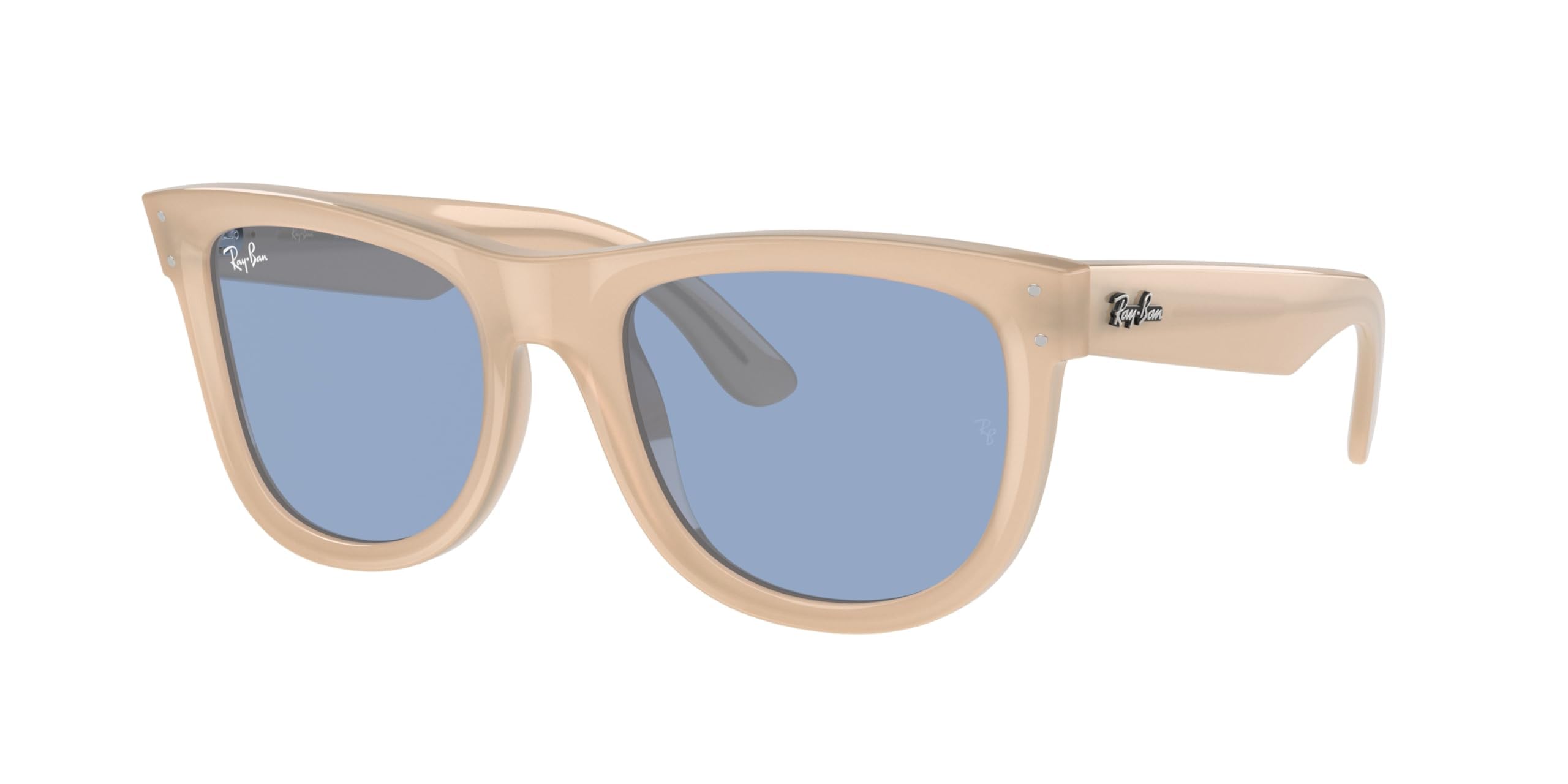 Square Wayfarer Sunglasses Low Bridge Fit UV Protection