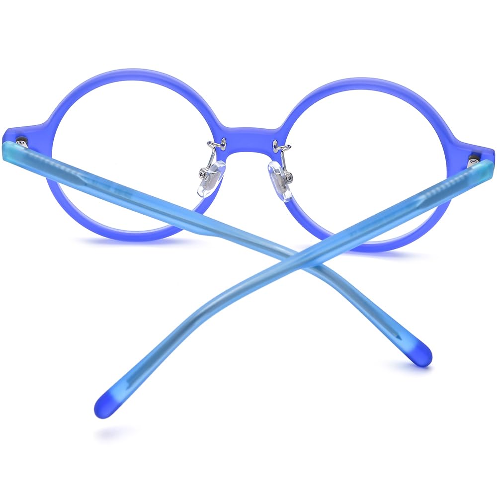 Vintage Round Acetate Glasses Frame Multicolor Optical Eyewear