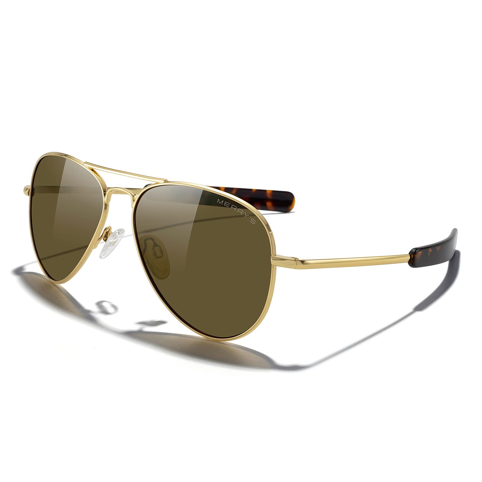Classic Aviator Polarized Sunglasses Military Style Frame