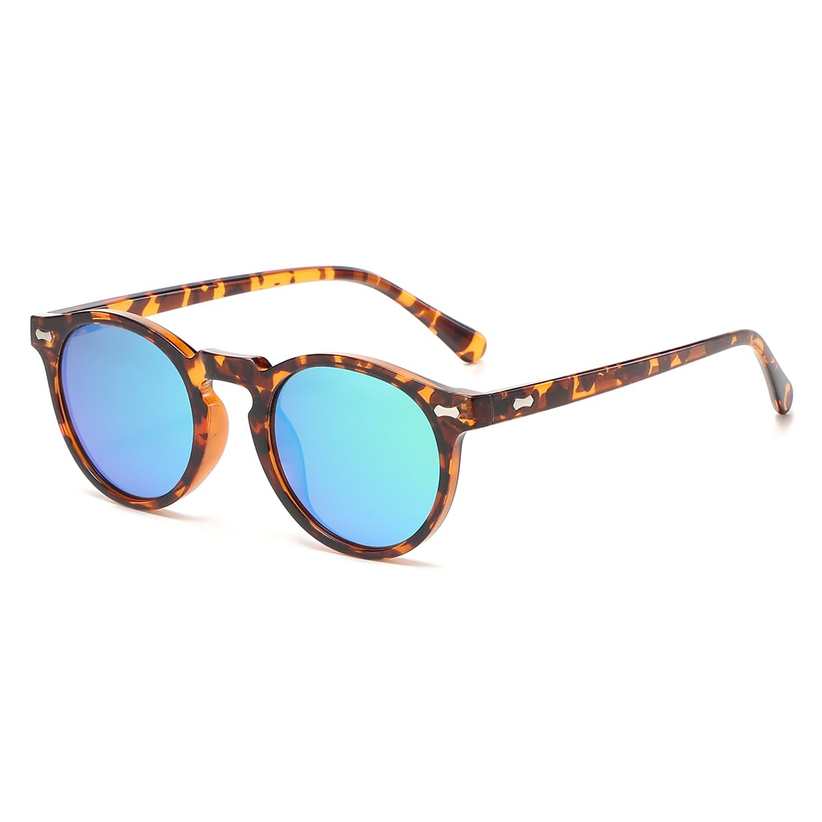 Vintage Round Polarized Sunglasses UV400 Acetate Frame