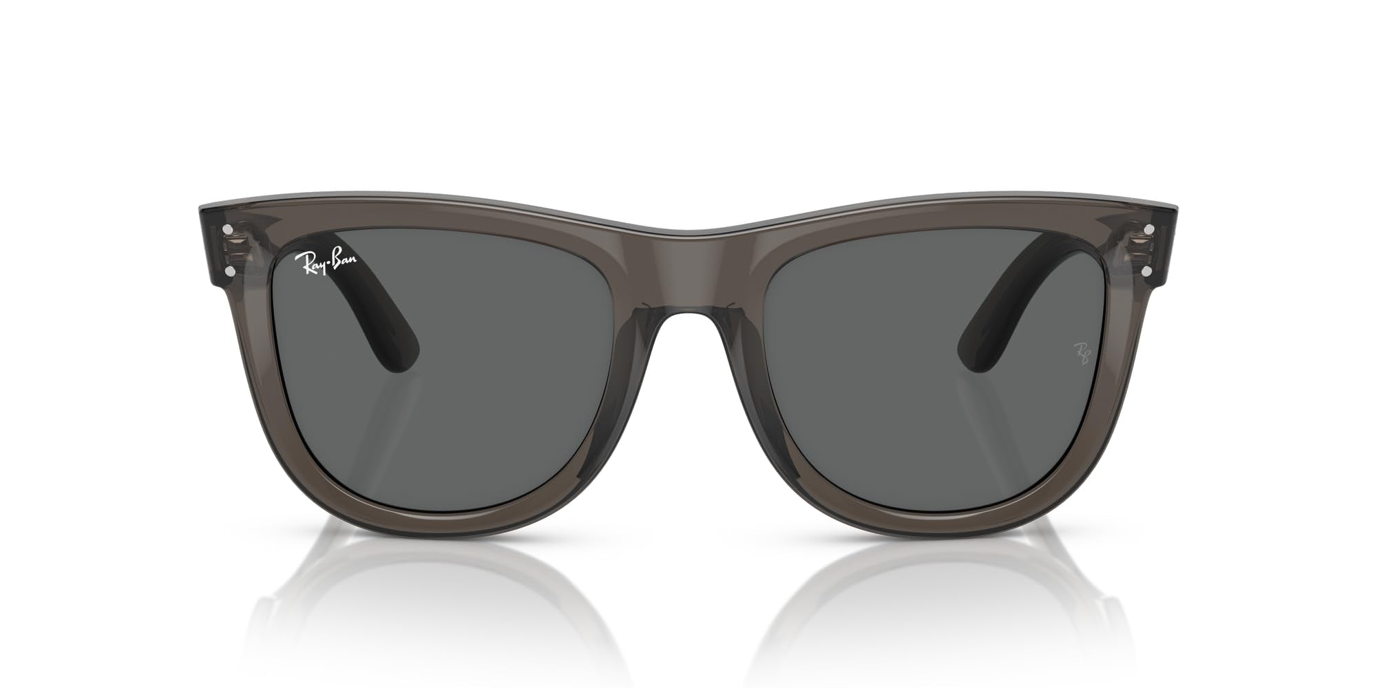 Square Wayfarer Sunglasses Low Bridge Fit UV Protection