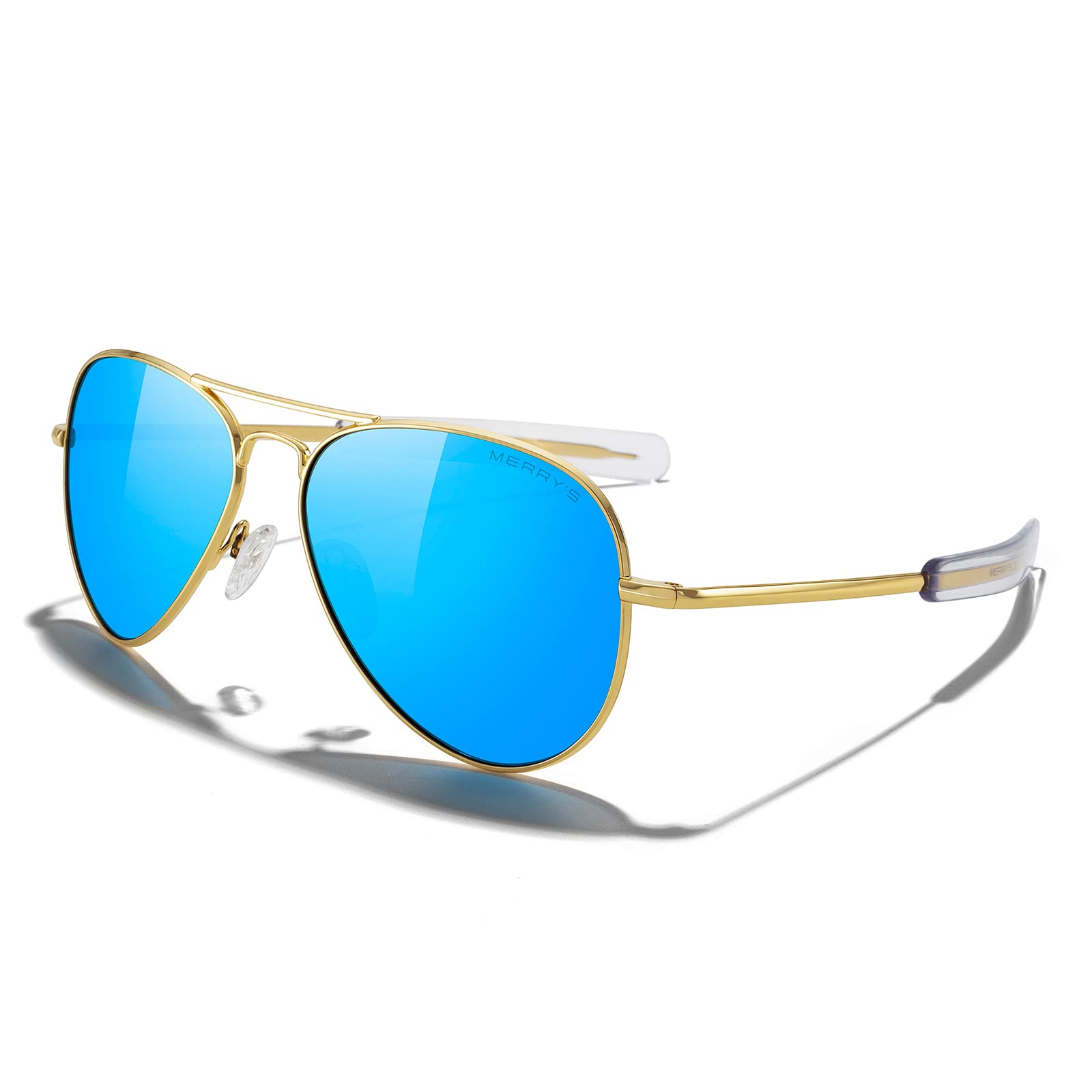 Classic Aviator Polarized Sunglasses Military Style Frame