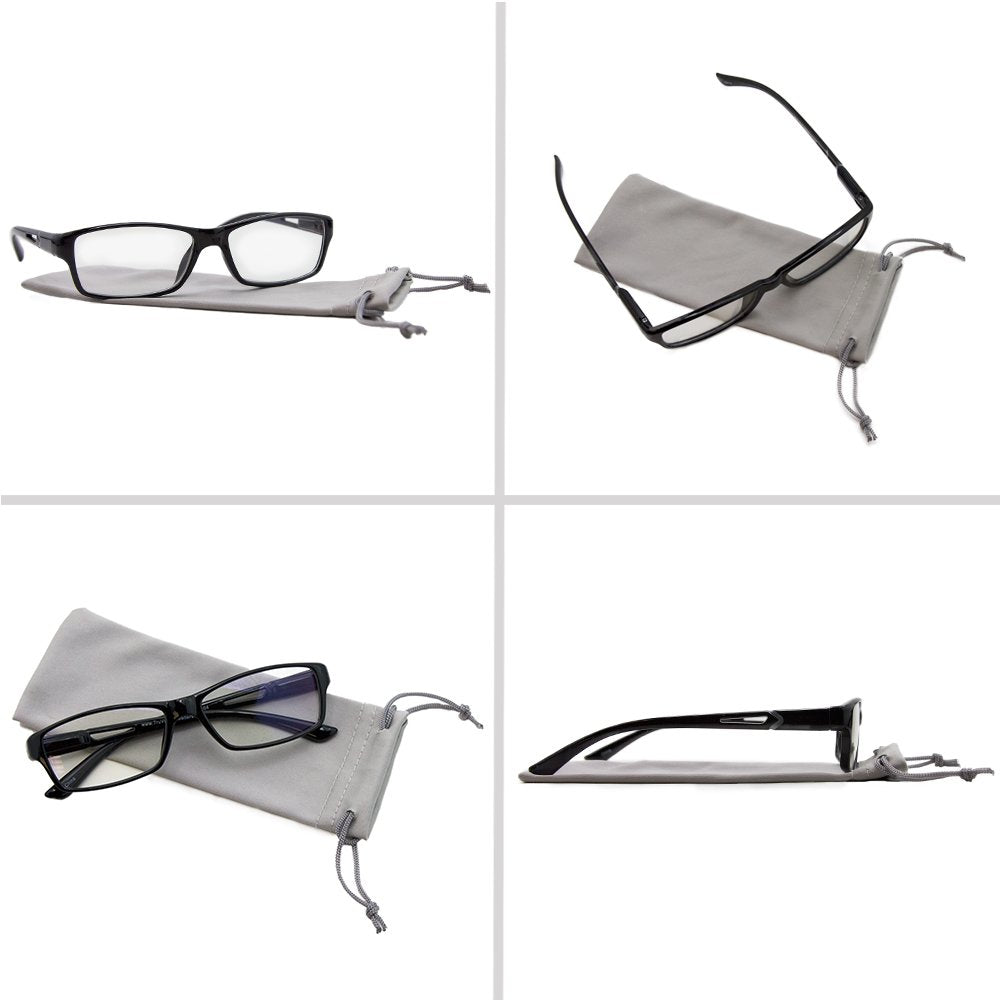 Blue Light Blocking Reading Glasses Spring Hinge Comfort Fit