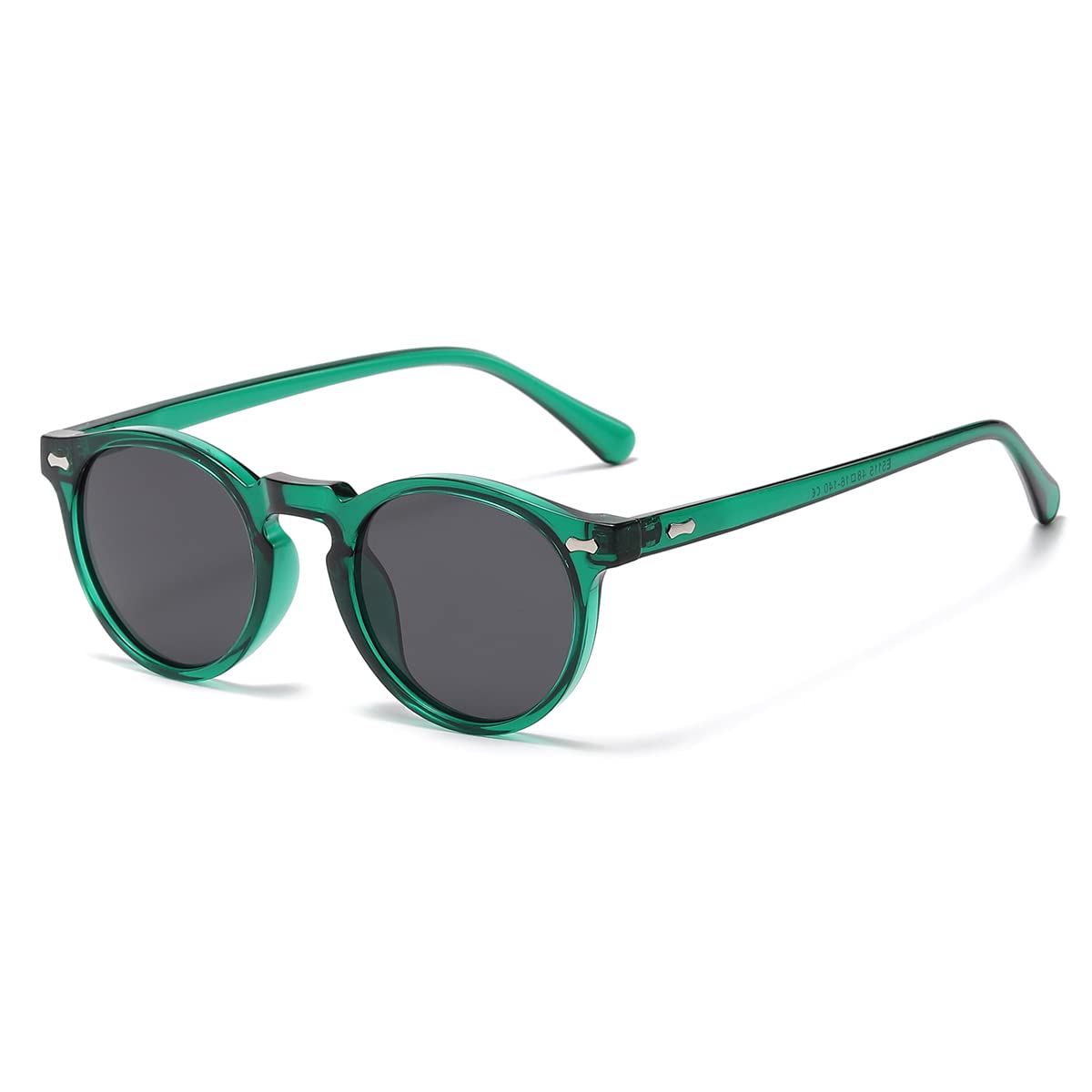 Vintage Round Polarized Sunglasses UV400 Acetate Frame