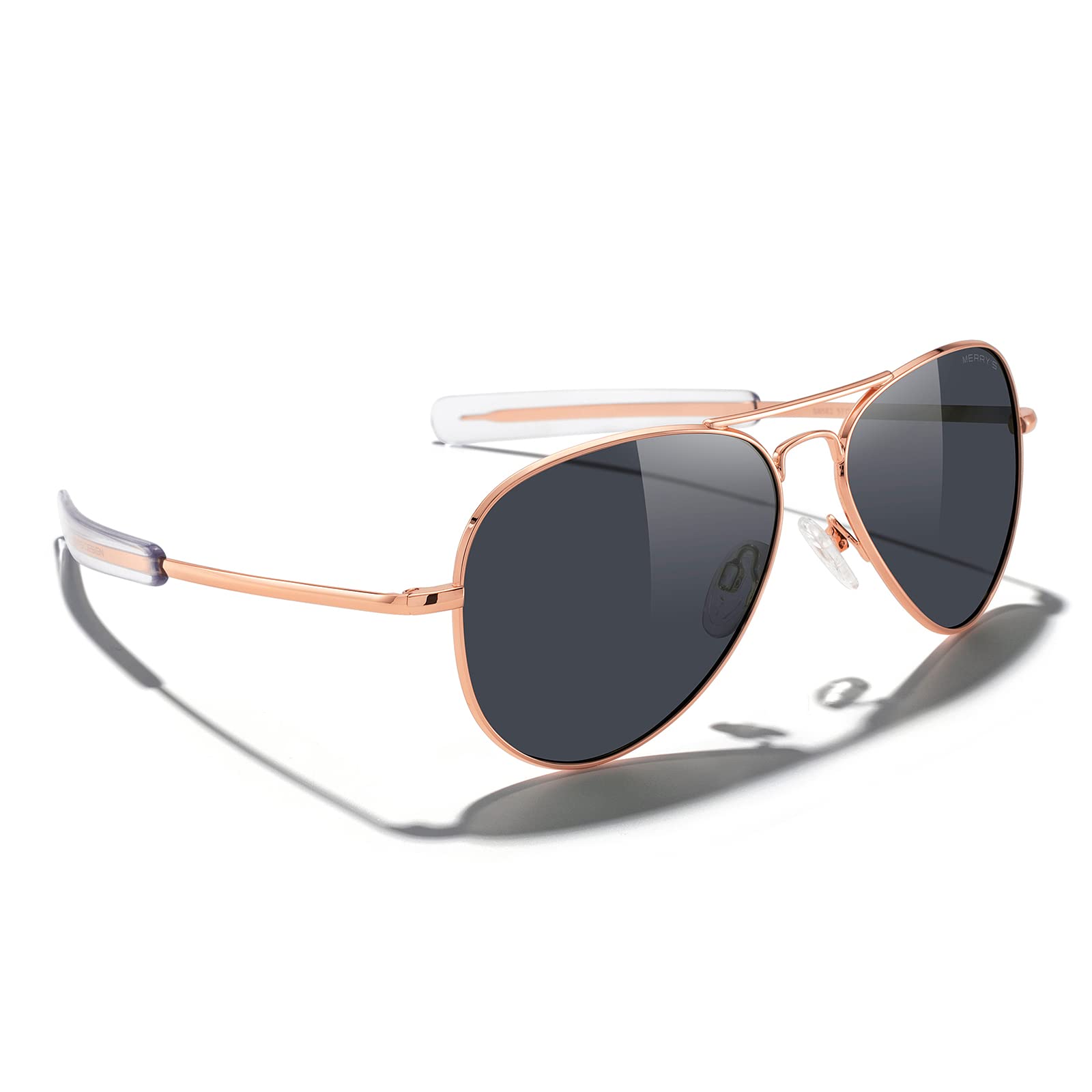Classic Aviator Polarized Sunglasses Military Style Frame