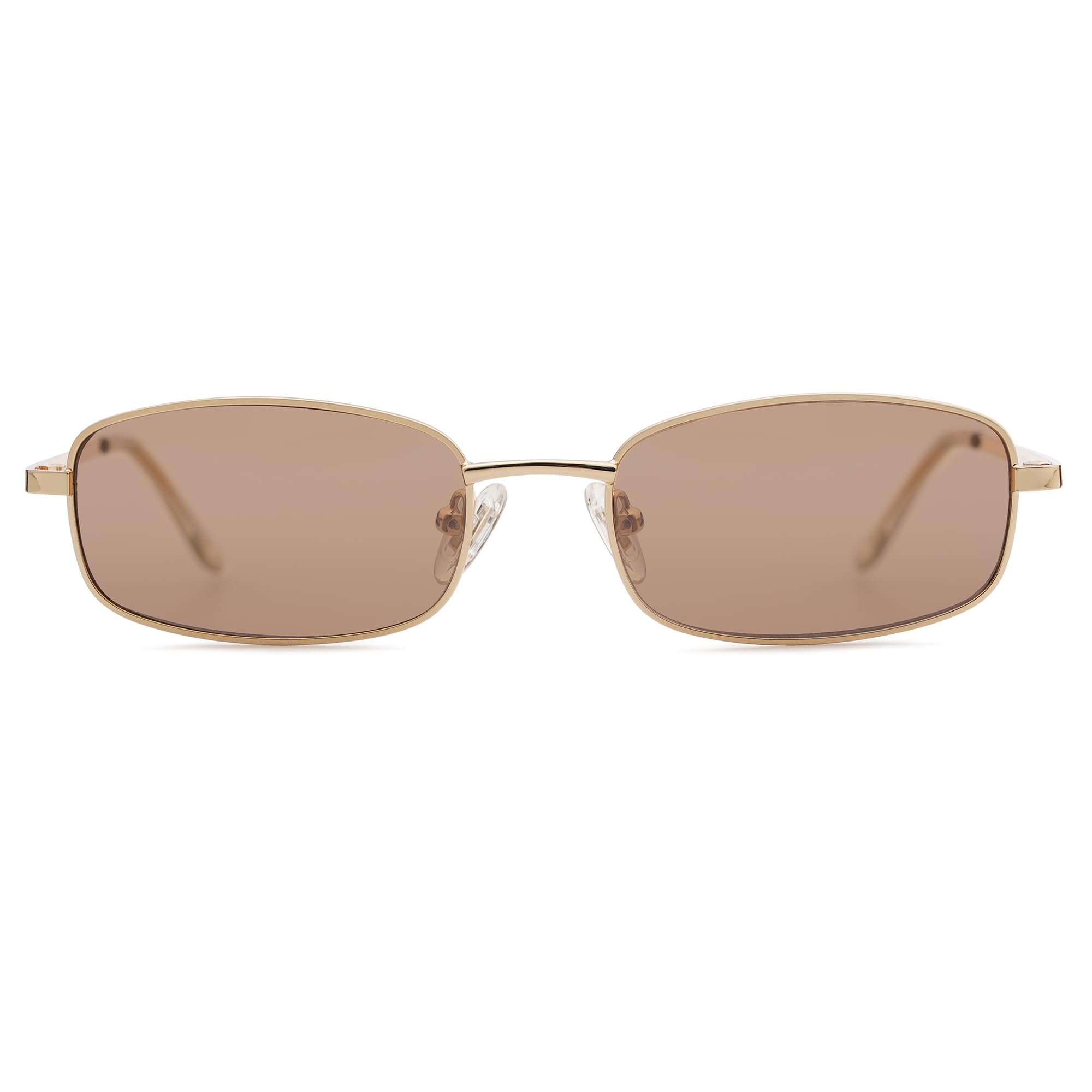 Y2K Retro Rectangle Sunglasses Narrow Thin Frame