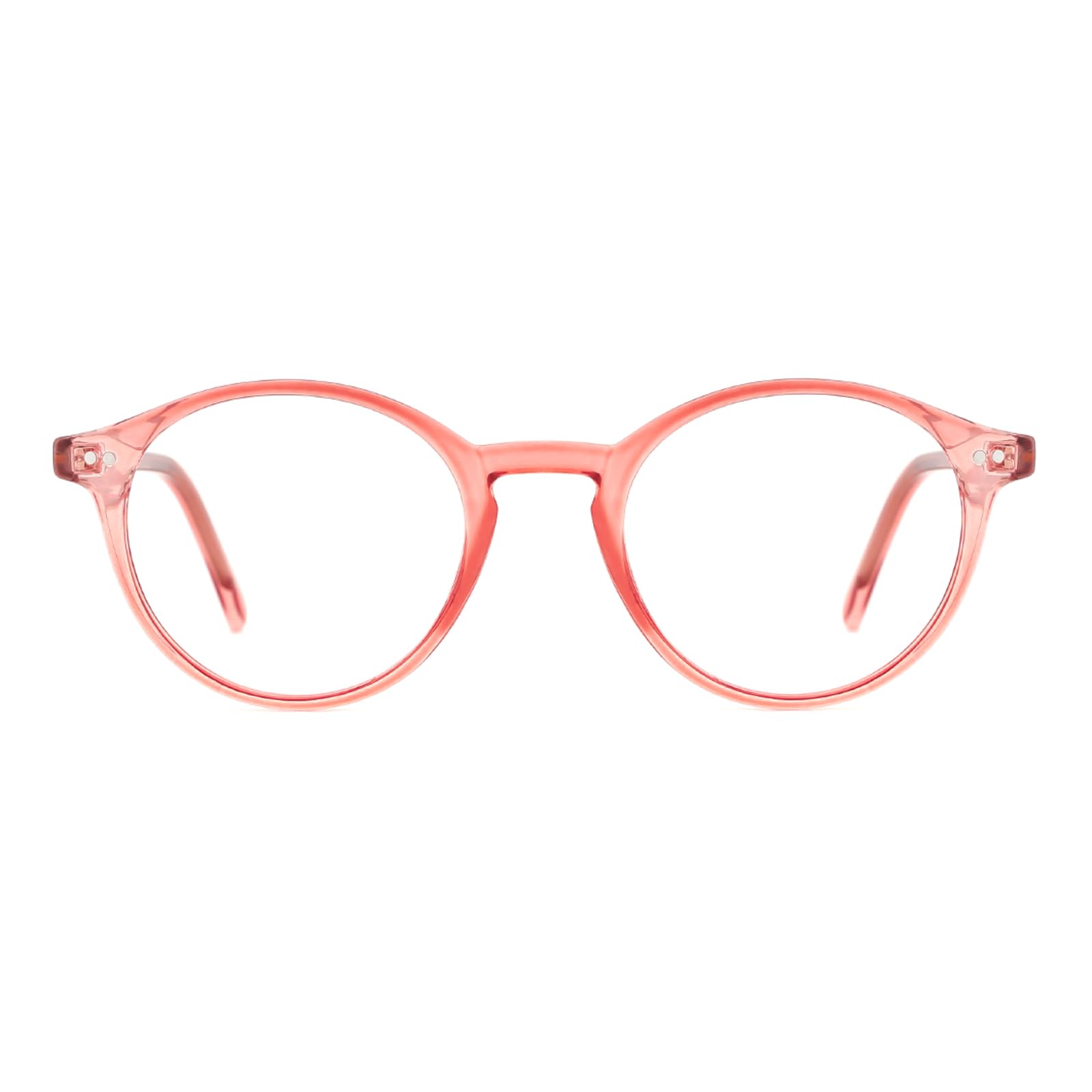 Vintage Round Blue Light Blocking Glasses Thick Rim Frame